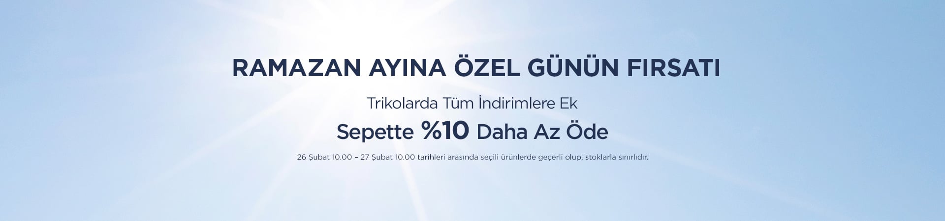 Triko Kampanyası Günün Fırsatı