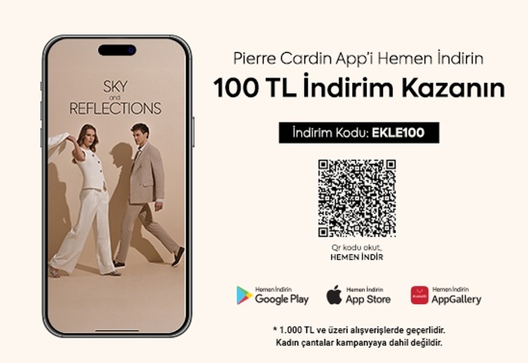 Pierre Cardin - Sadece Mobil APP'e Özel
