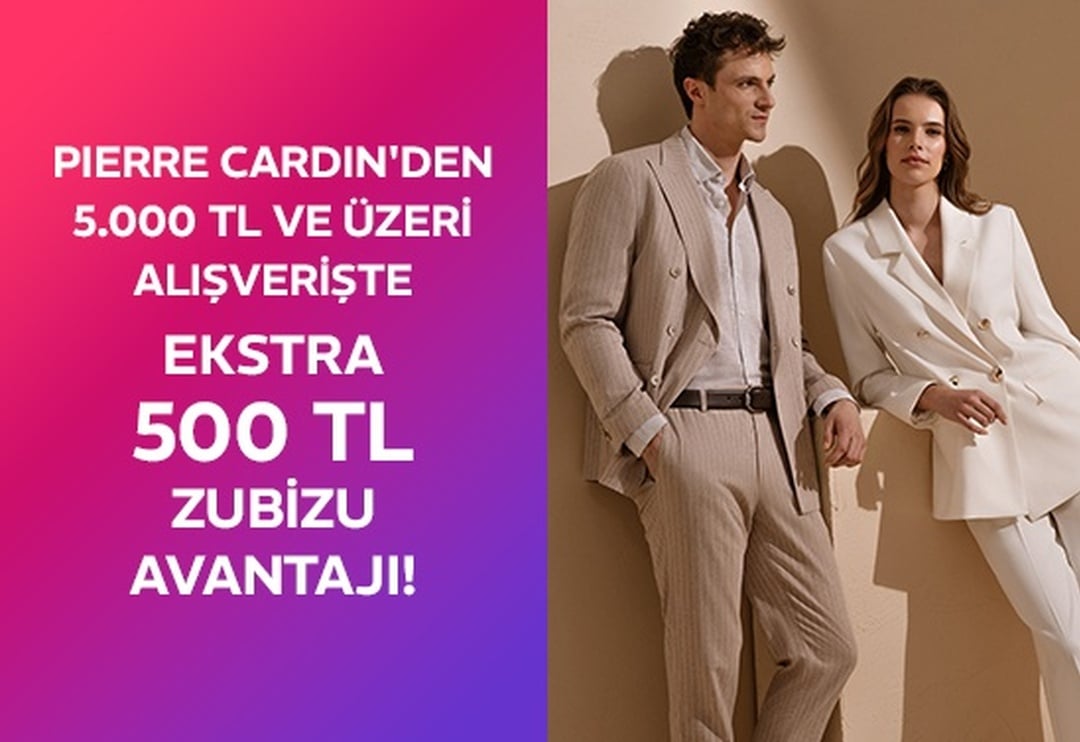 Zubizu Özel 500 TL İndirim