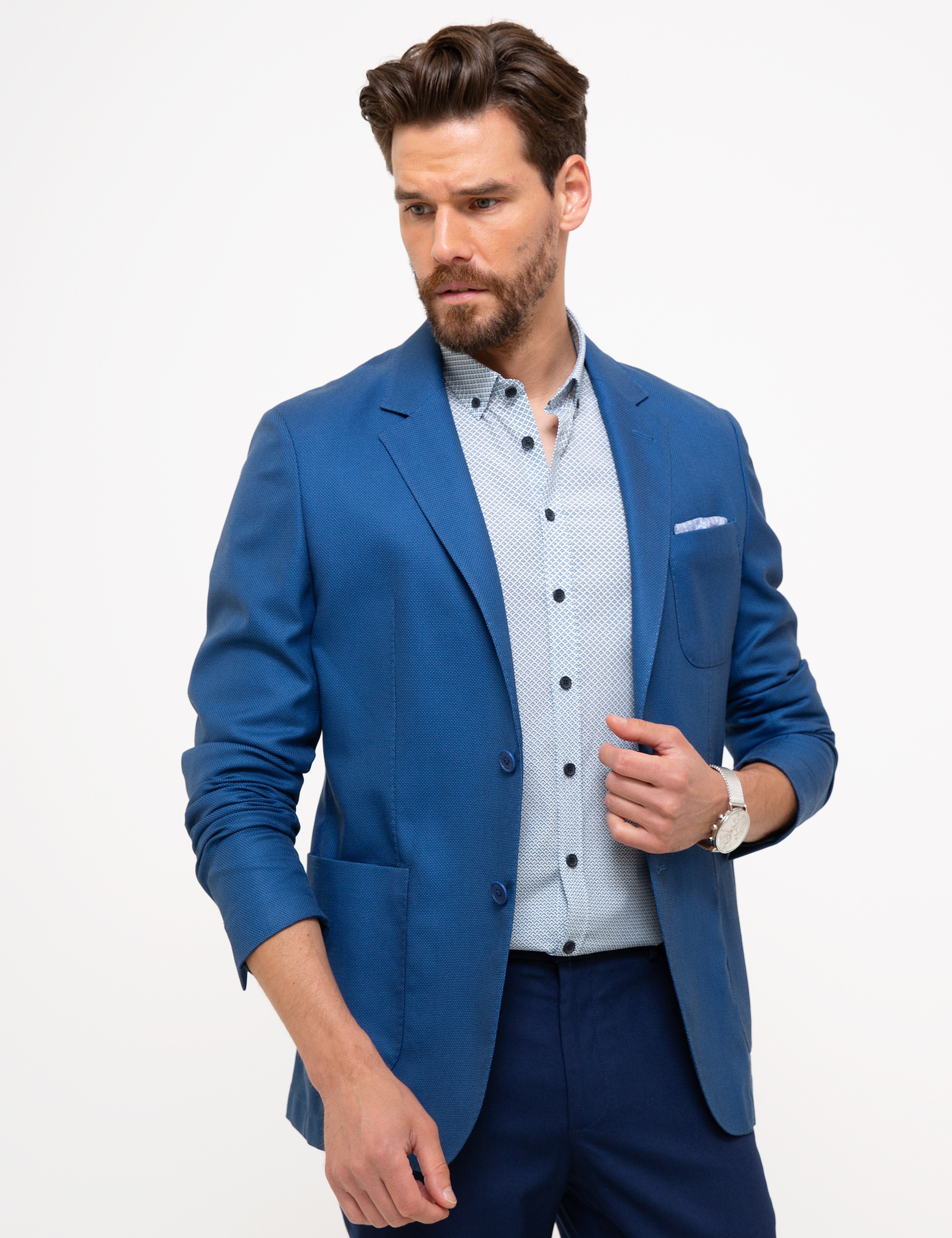 Mavi Slim Fit Ceket - Image 3