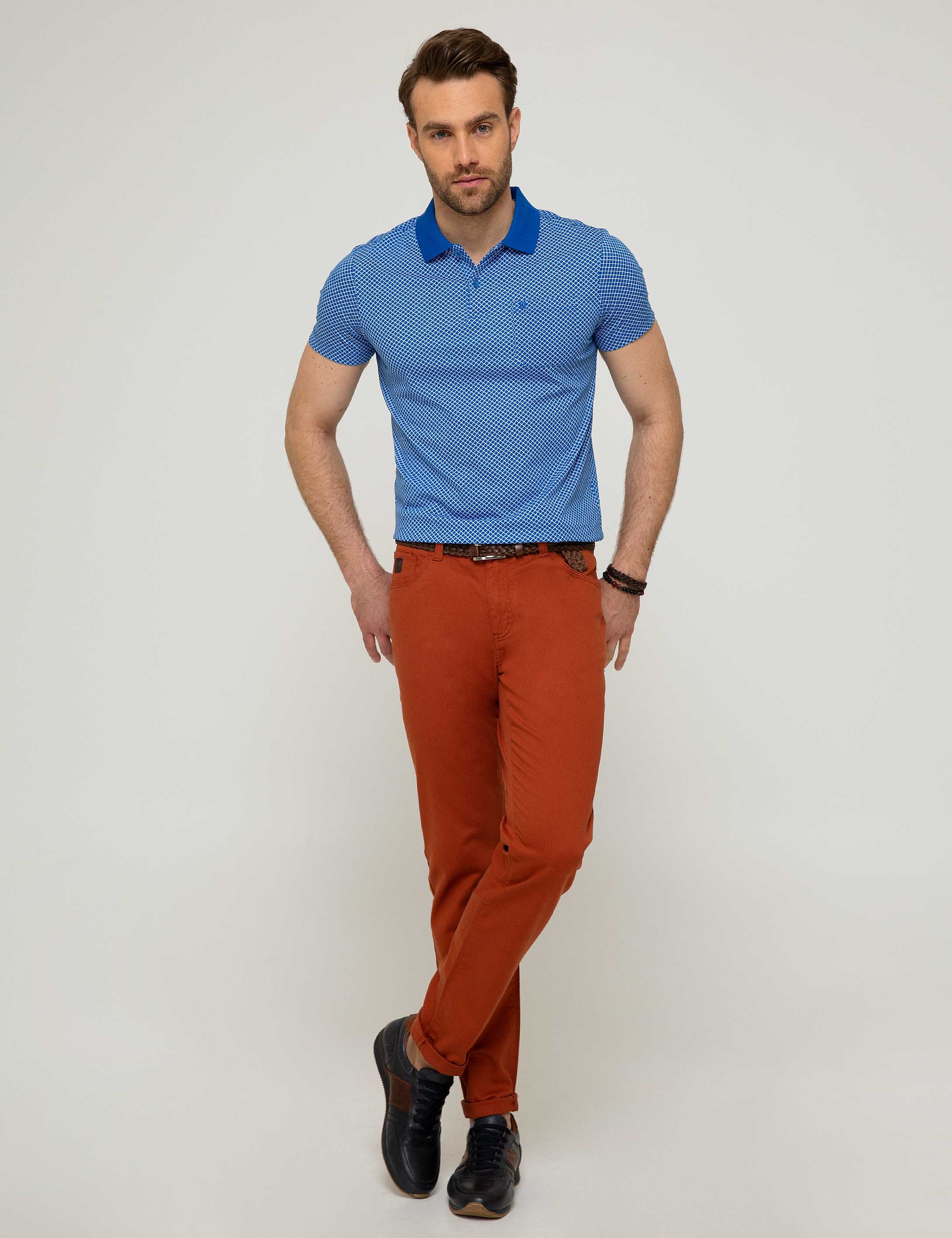 Kiremit Slim Fit Chino Pantolon - Image 1