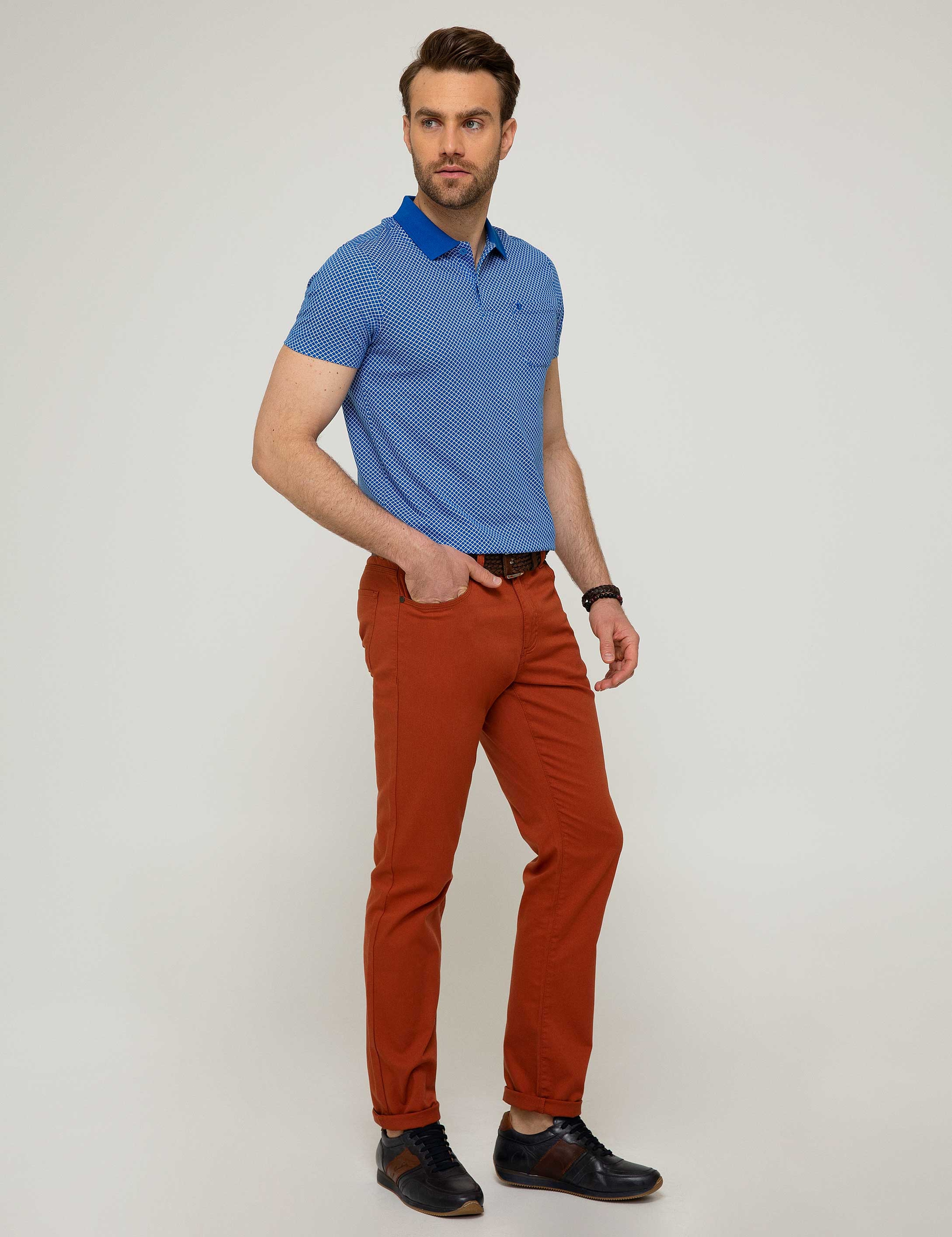 Kiremit Slim Fit Chino Pantolon - Image 2