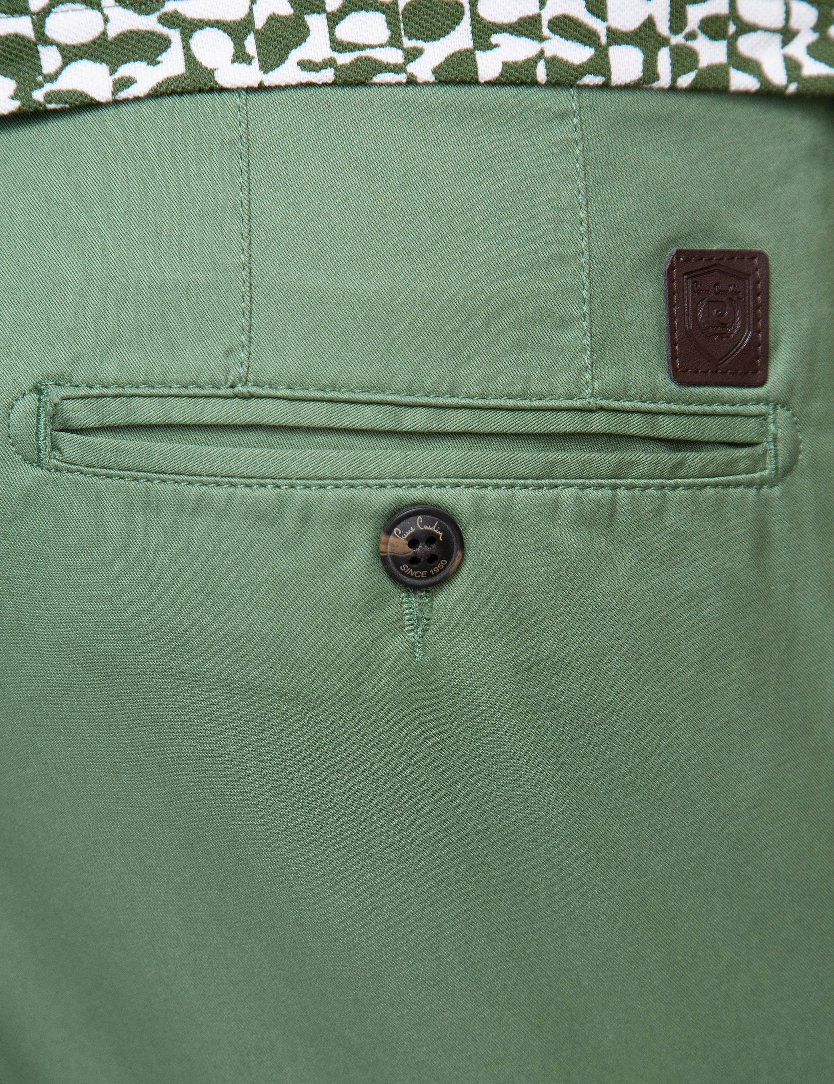 Yeşil Slim Fit Kanvas Pantolon