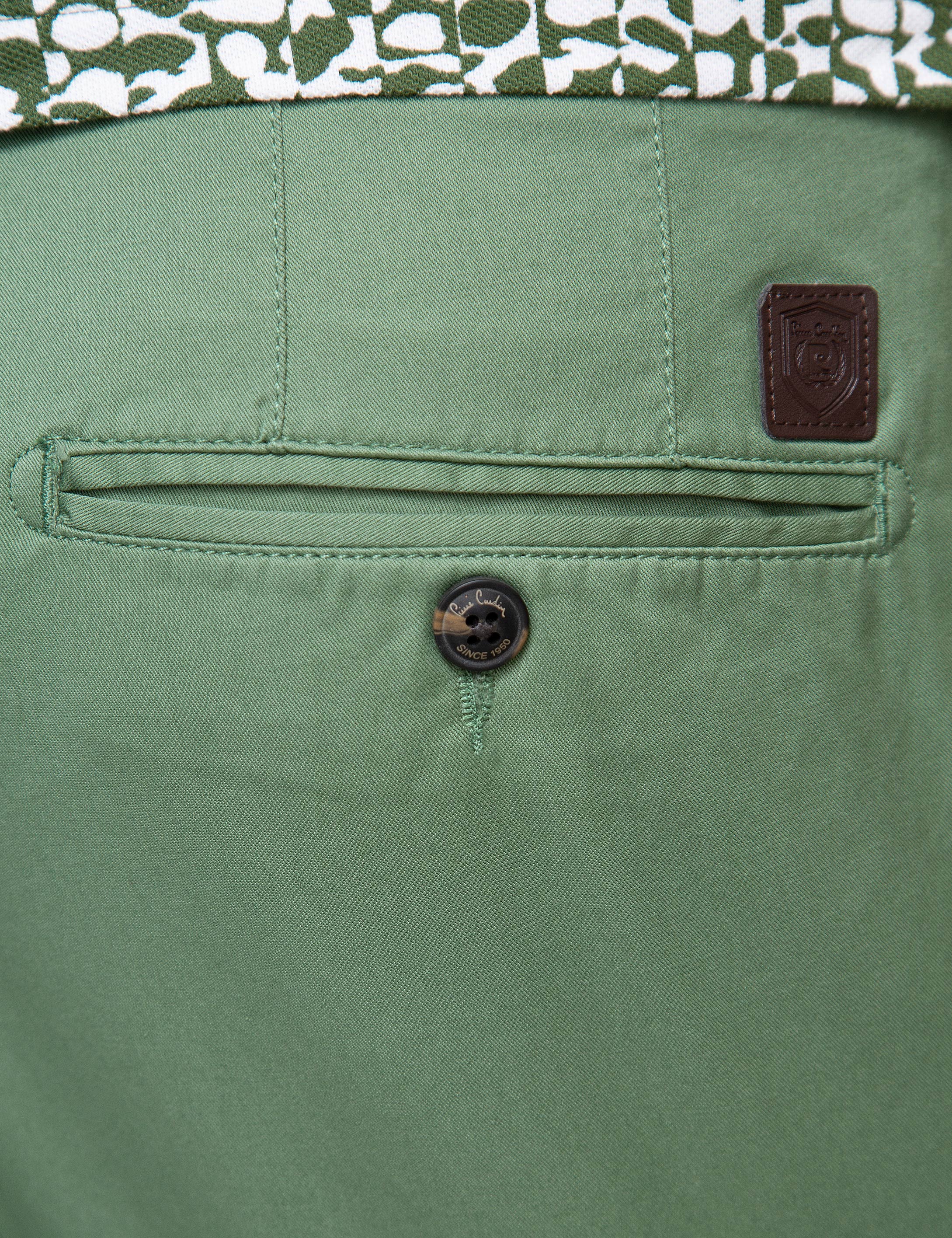 Yeşil Slim Fit Kanvas Pantolon