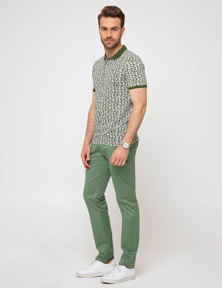 Yeşil Slim Fit Kanvas Pantolon - 50146460250