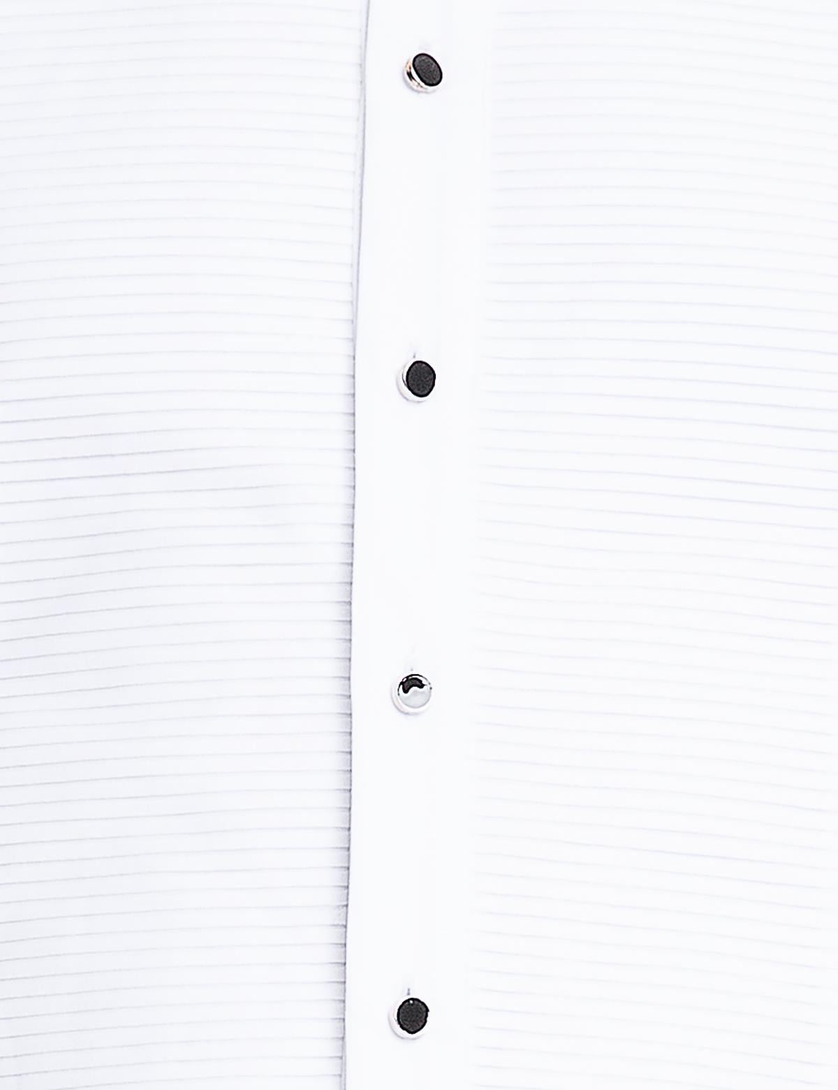 Beyaz Slim Fit Smokin Gömlek - 50148701001