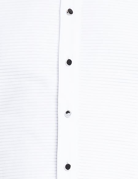 Beyaz Slim Fit Smokin Gömlek - 50148701001