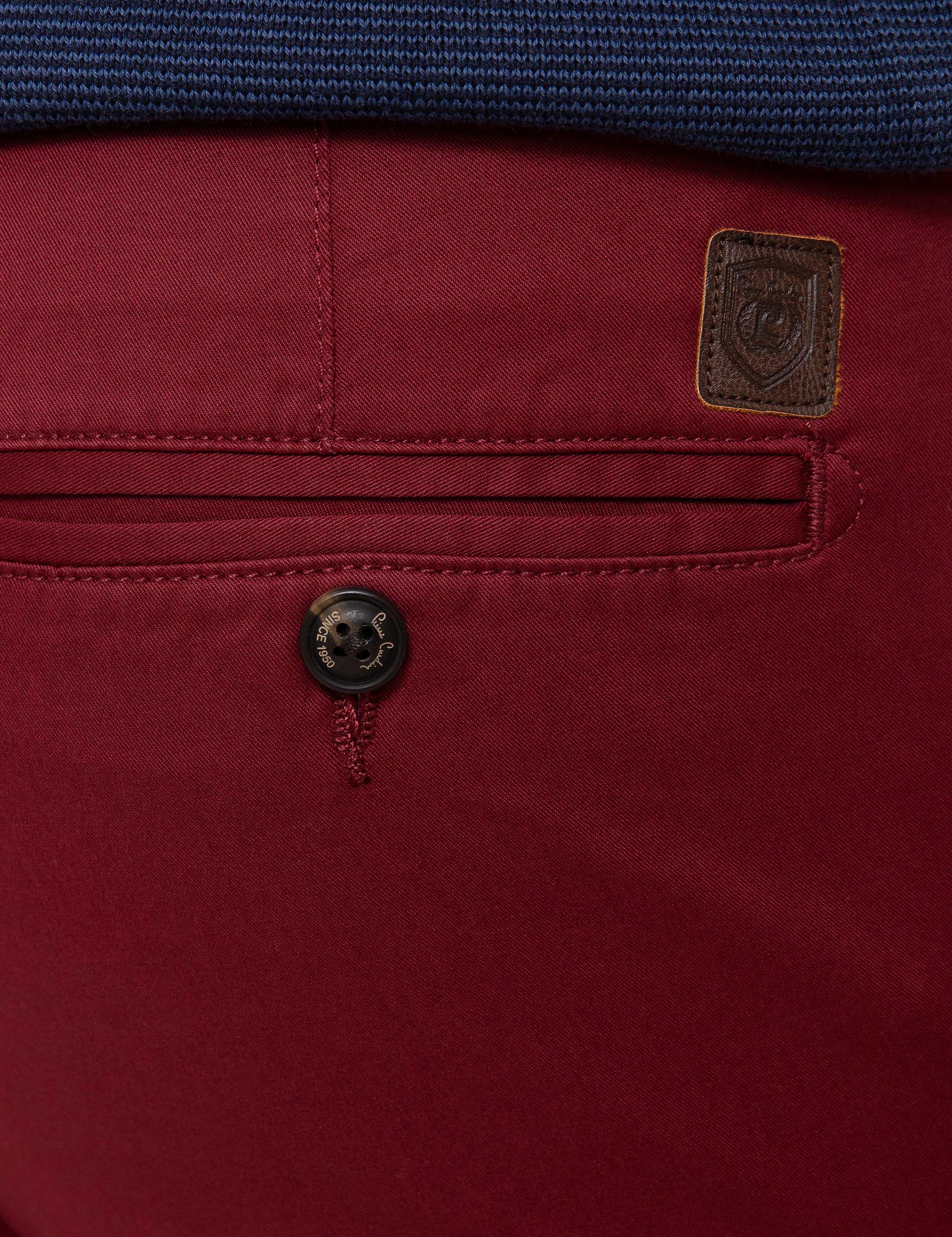 Bordo Slim Fit Chino Pantolon