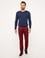 Bordo Slim Fit Chino Pantolon