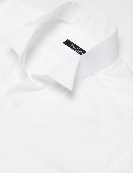 Beyaz Slim Fit Smokin Gömlek - 50168705007