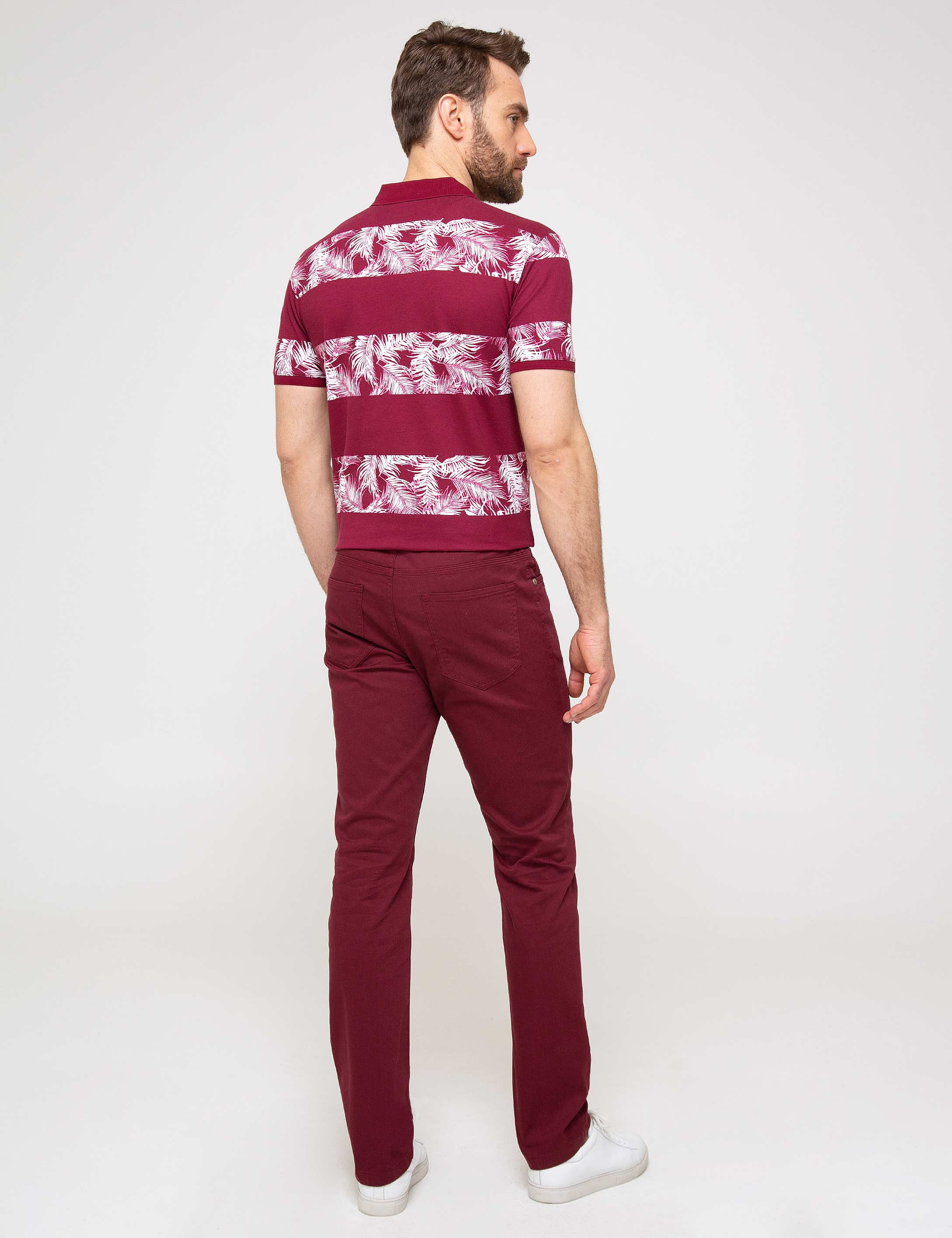 Bordo Chino Pantolon - Image 3