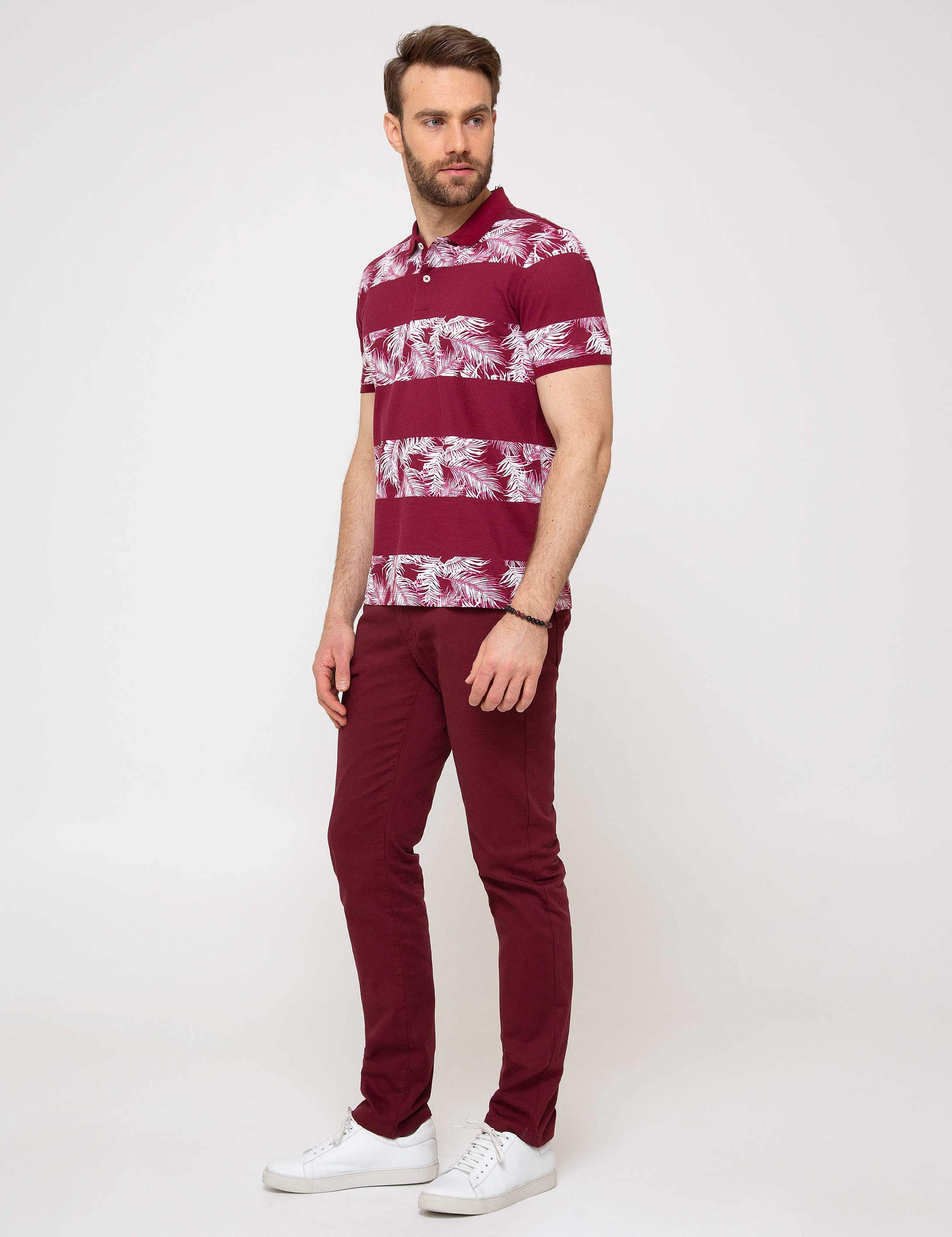 Bordo Chino Pantolon - Image 2