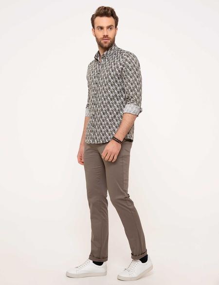 Gri Slim Fit Chino Pantolon - 50168748081