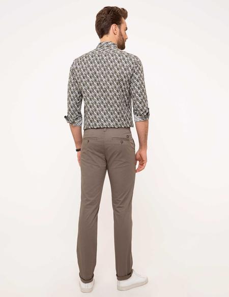 Gri Slim Fit Chino Pantolon - 50168748081