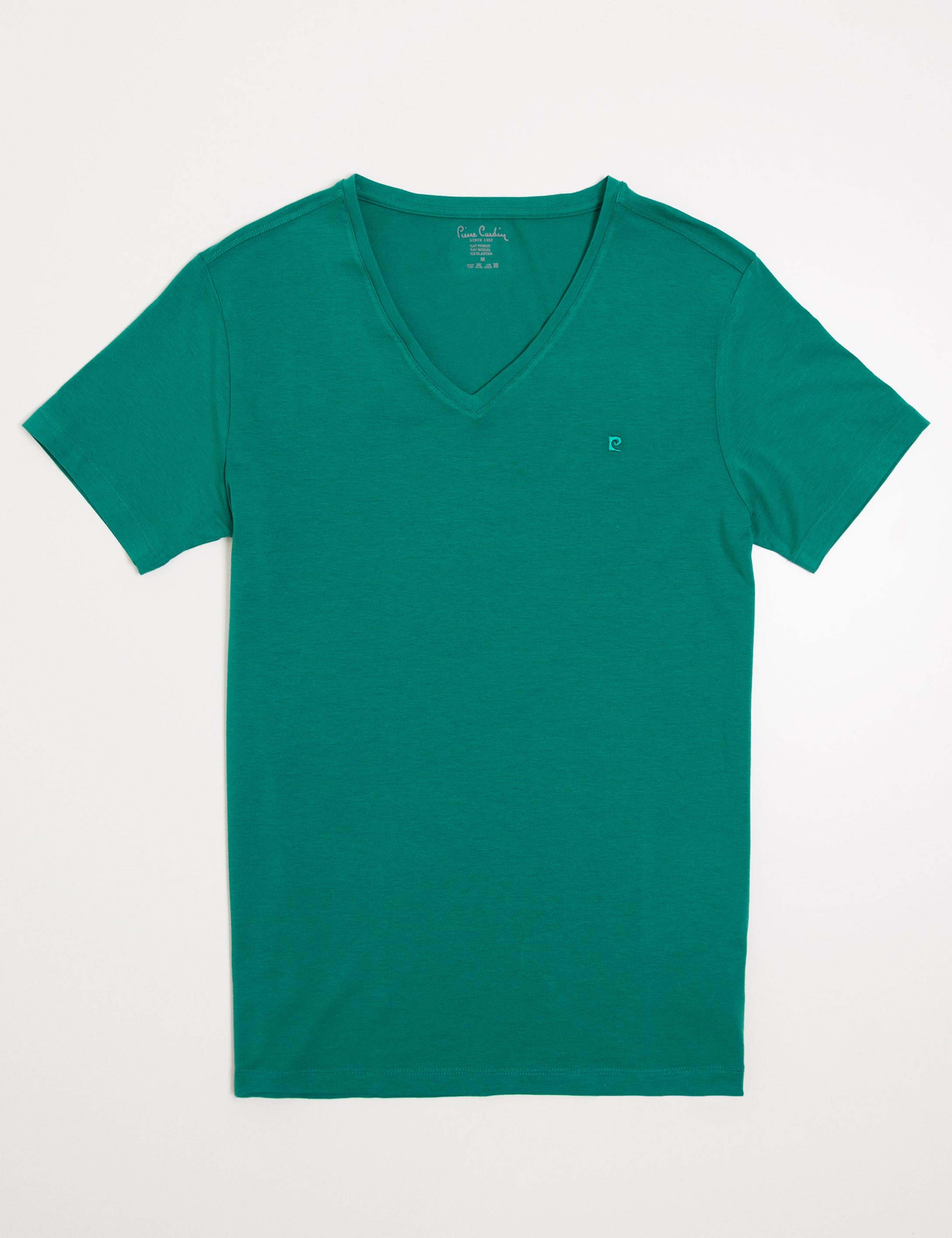 Zümrüt Slim Fit V Yaka T-Shirt