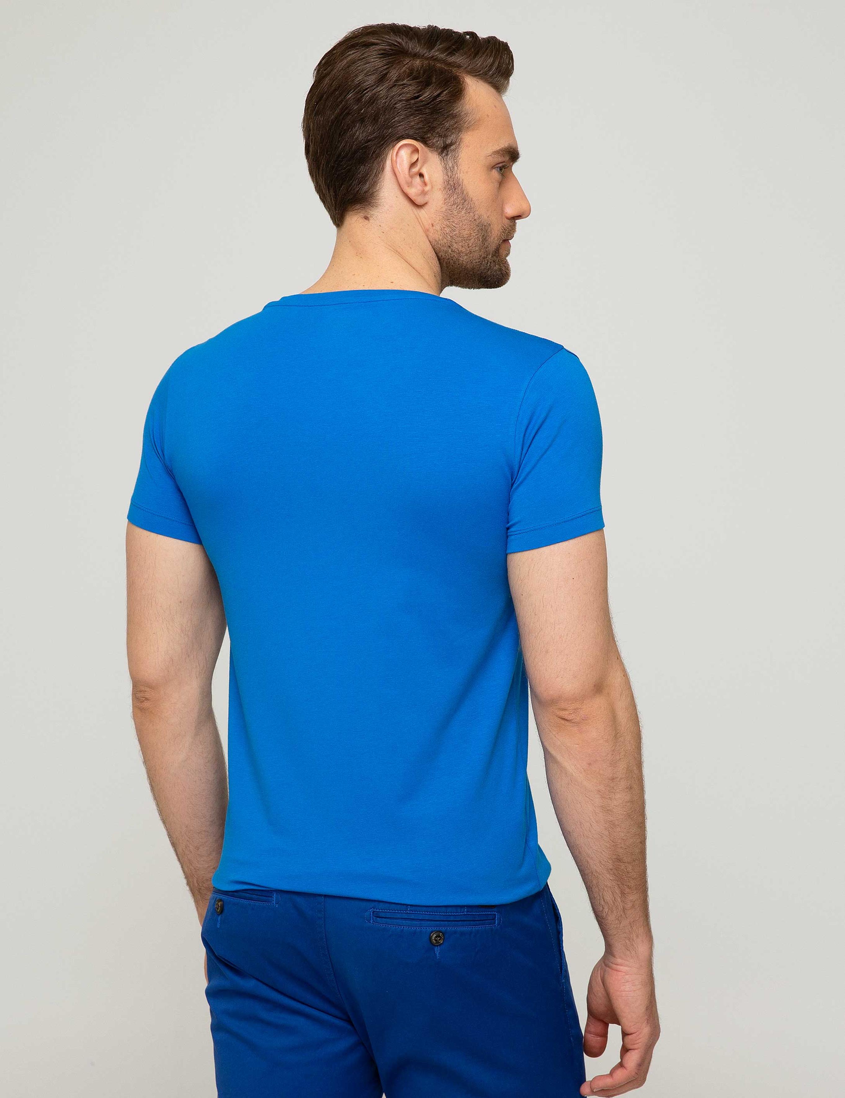 Sax Slim Fit V Yaka T-Shirt