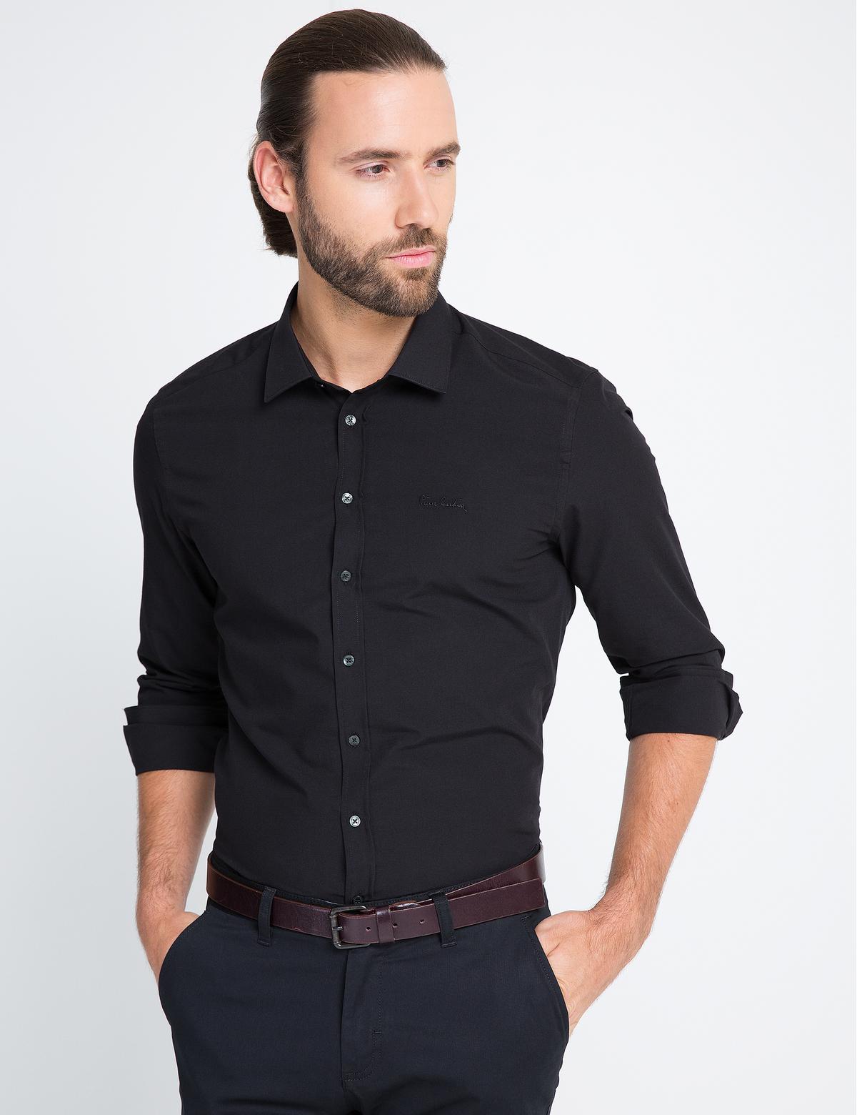 Slim Siyah Gömlek - 50169844017