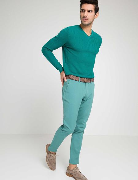 Yeşil Triko Kazak - 50170323013