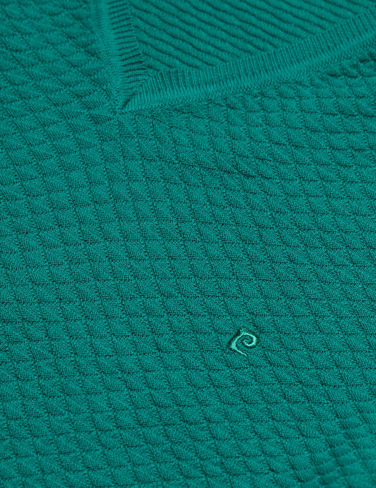 Yeşil Triko Kazak - 50170323013