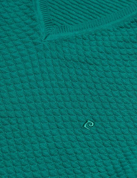 Yeşil Triko Kazak - 50170323013