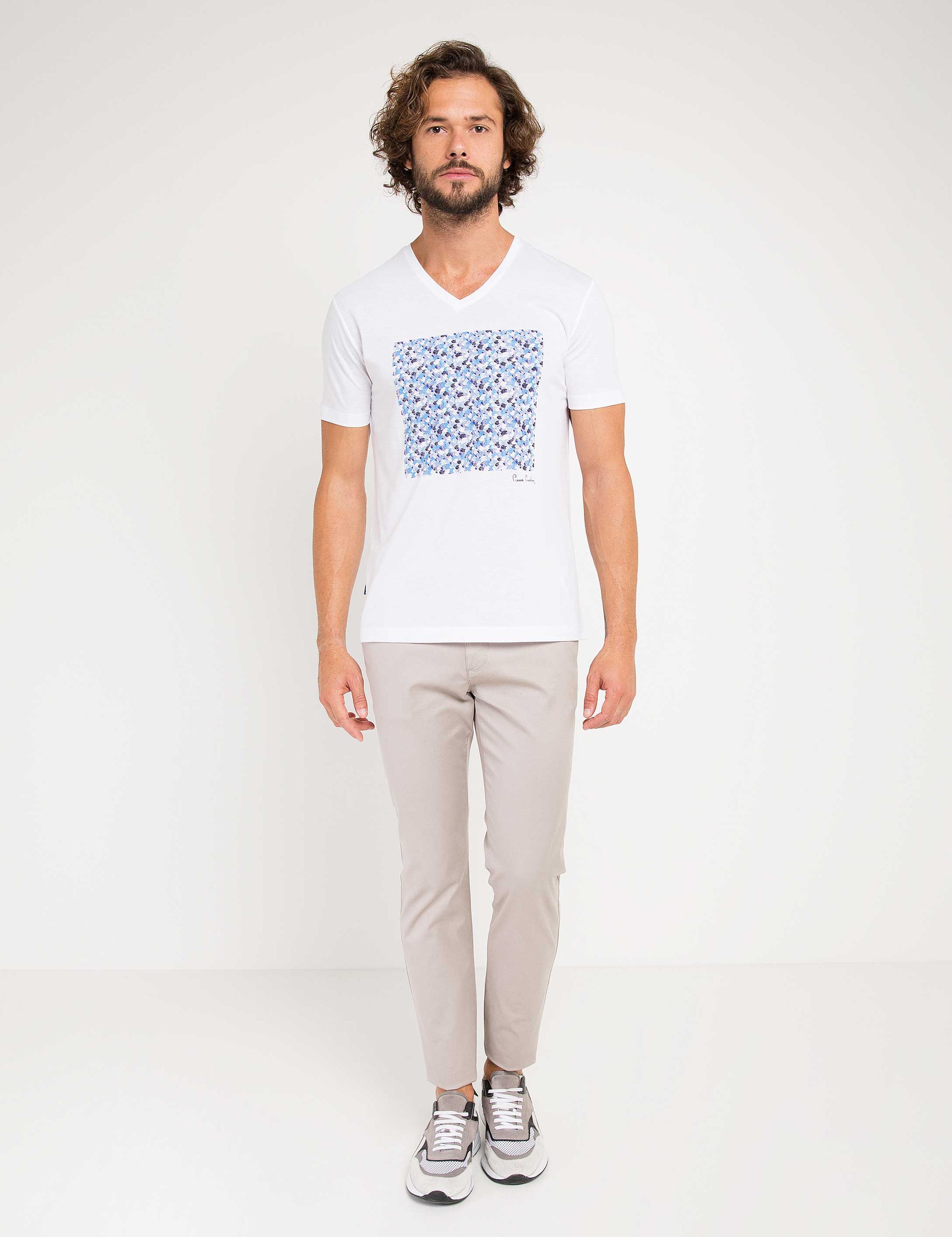 Beyaz Slim Fit Tişört