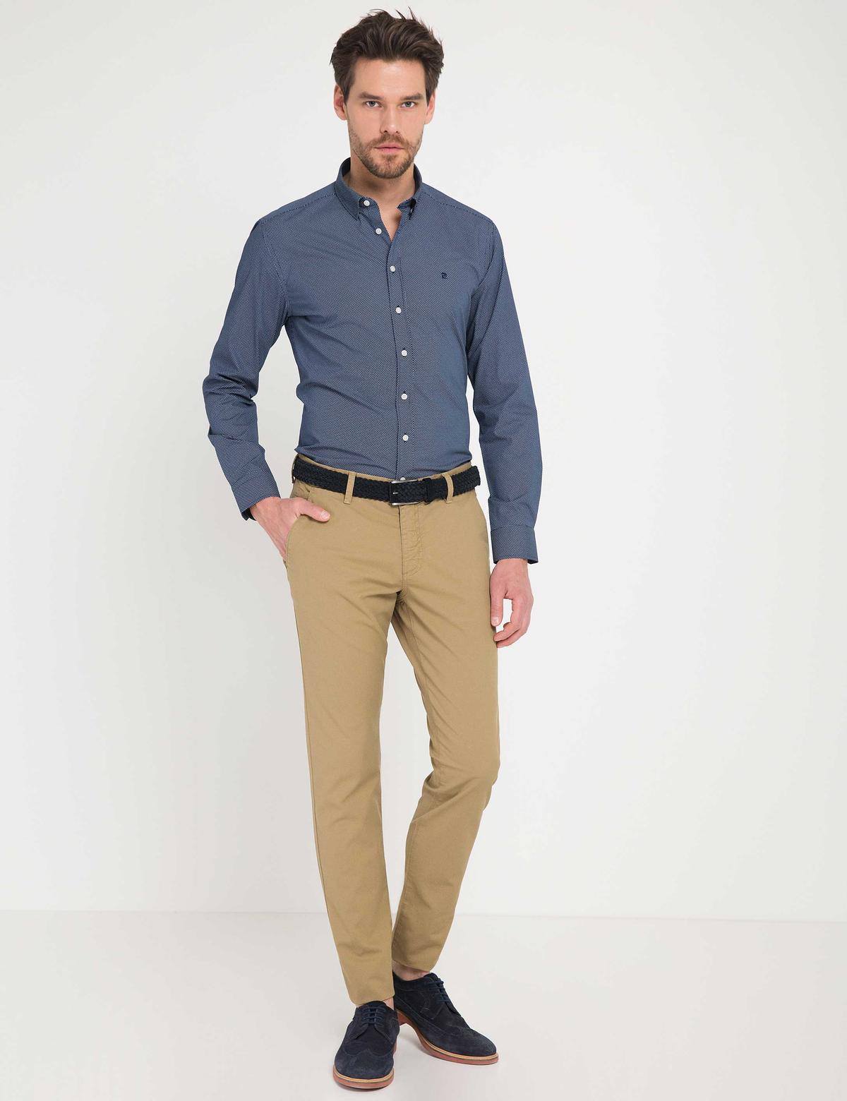 Haki Slim Fit Chino Pantolon