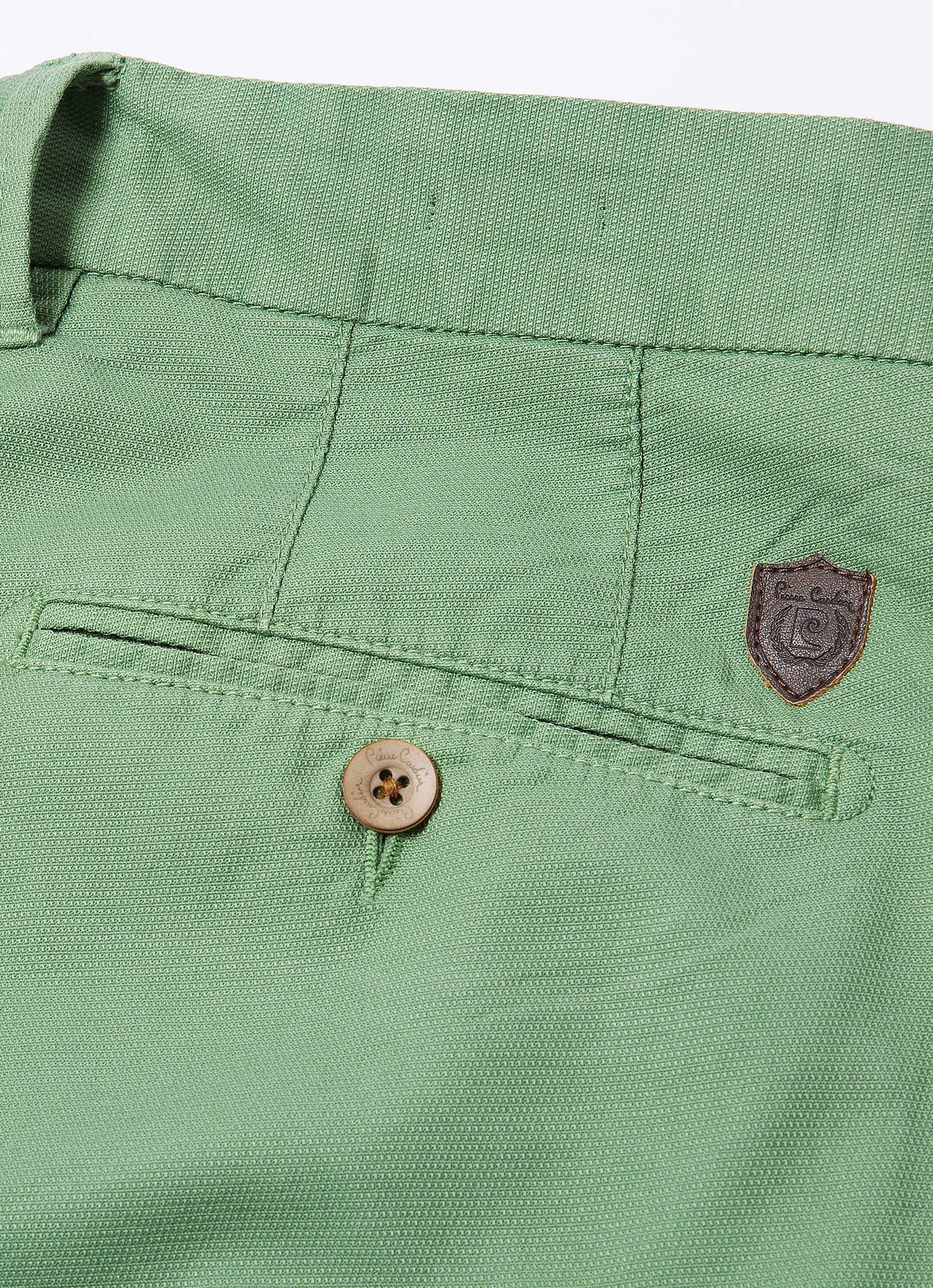 Yeşil Slim Fit Chino Pantolon - Image 3