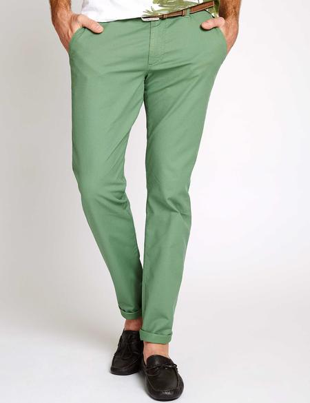 Yeşil Slim Fit Chino Pantolon - 50170542023