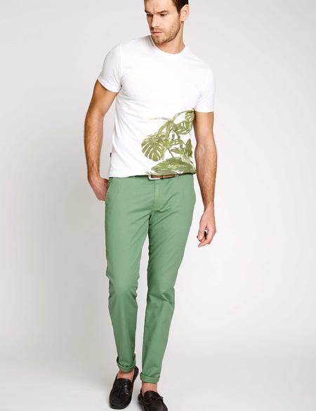 Yeşil Slim Fit Chino Pantolon - 50170542023