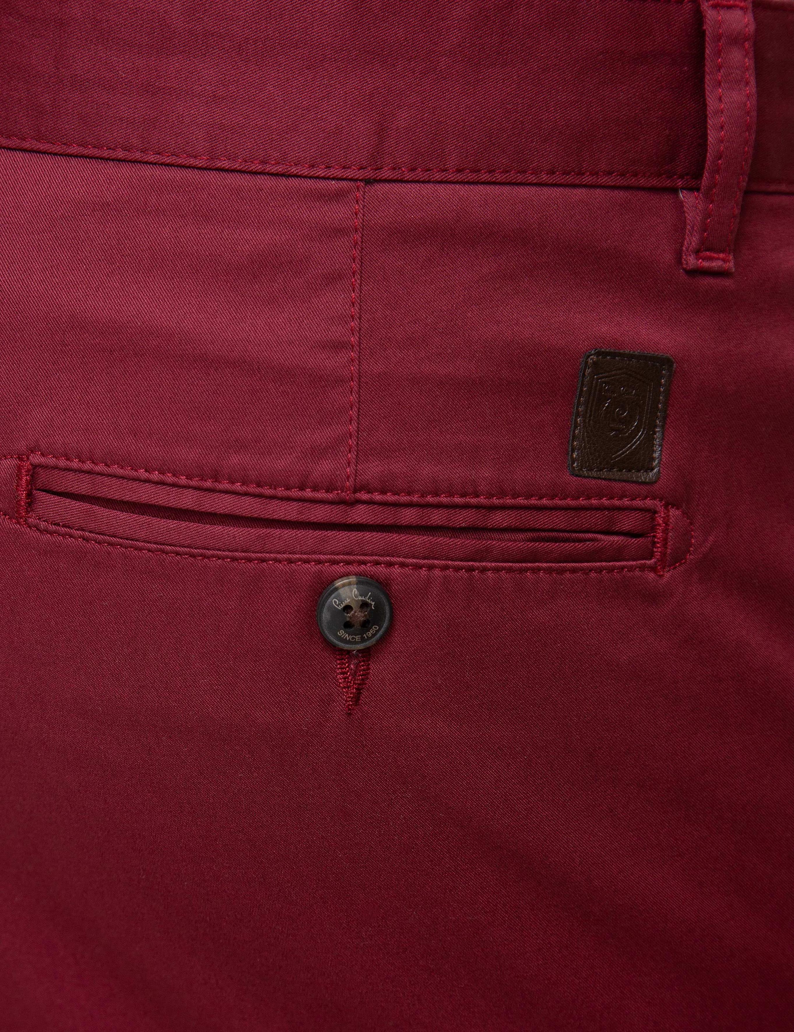 Bordo Slim Fit Chino Pantolon
