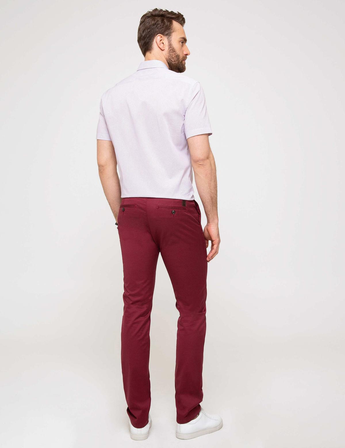 Bordo Slim Fit Chino Pantolon - 50170544067