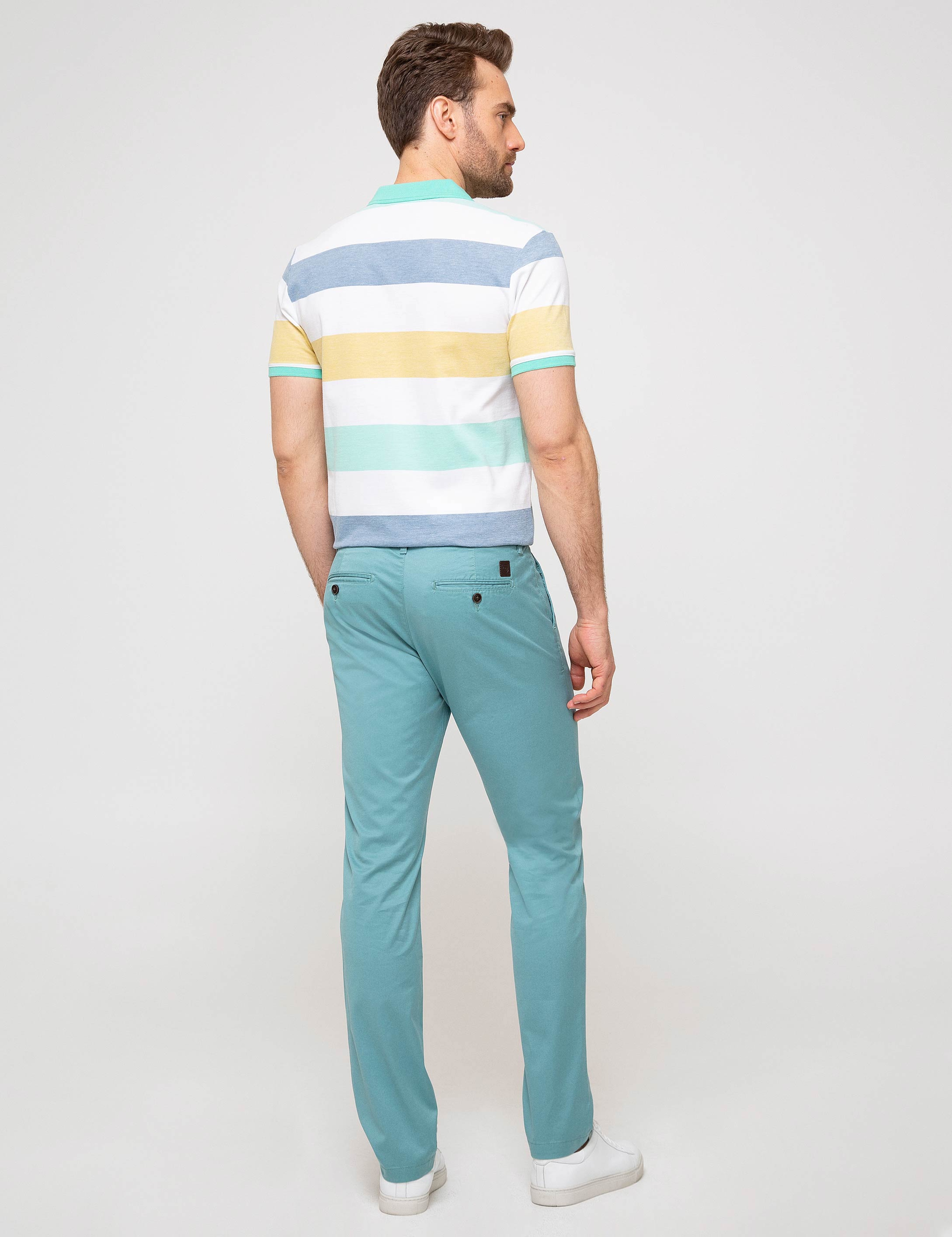 Nil Yeşil Slim Fit Chino Pantolon - Image 3