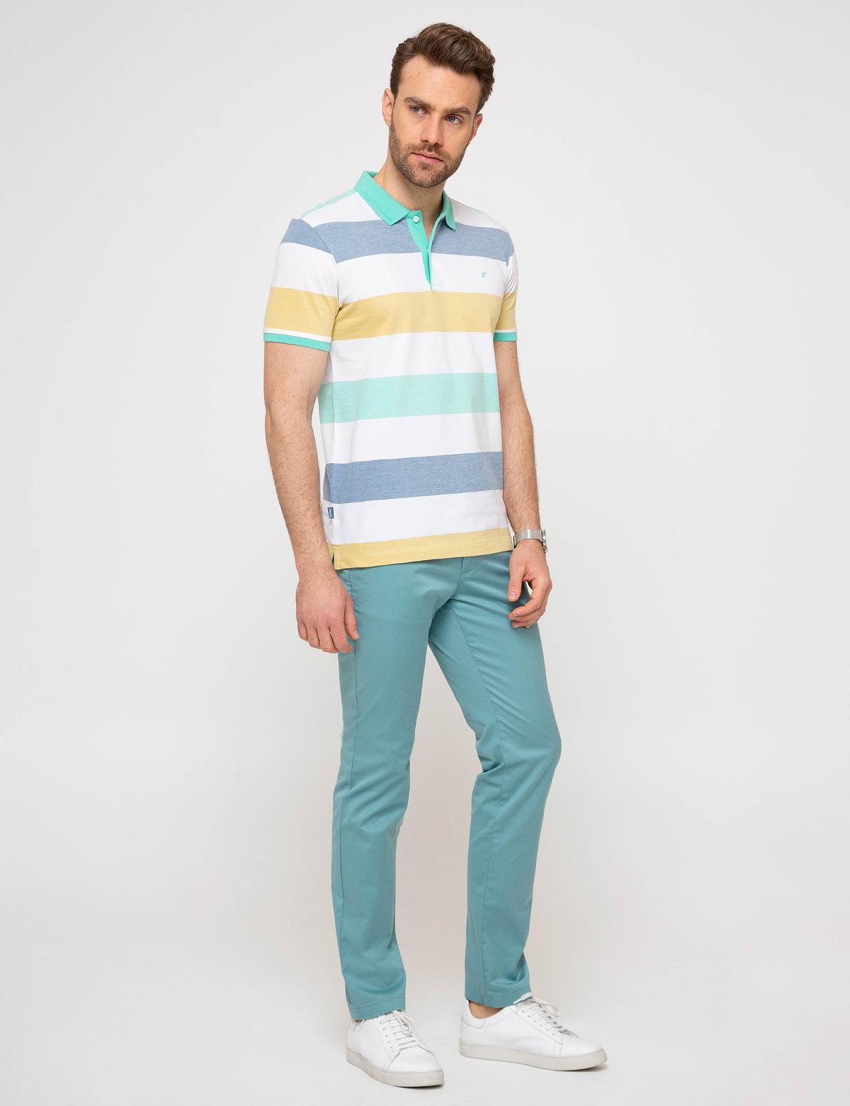 Nil Yeşil Slim Fit Chino Pantolon - 50170544103