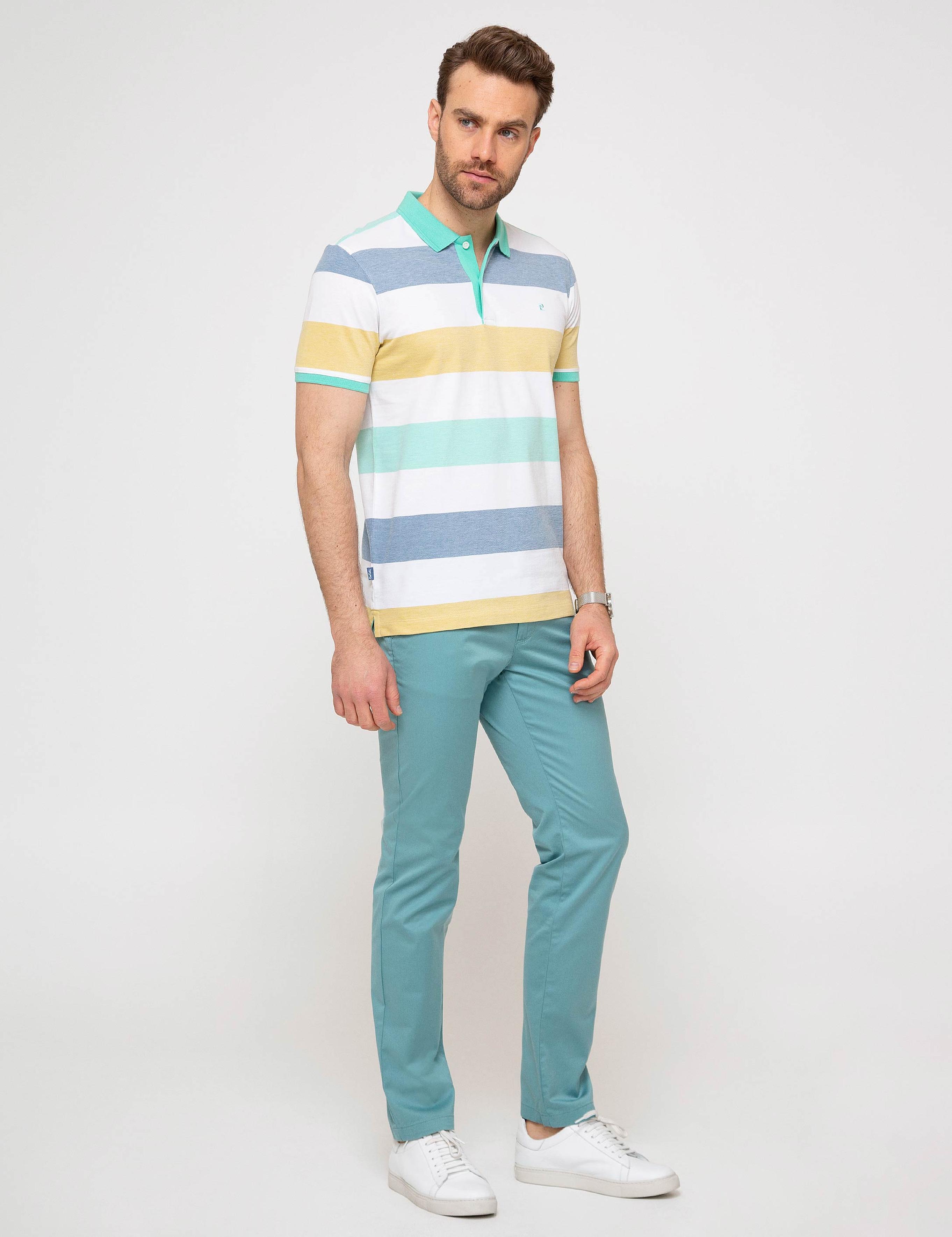 Nil Yeşil Slim Fit Chino Pantolon