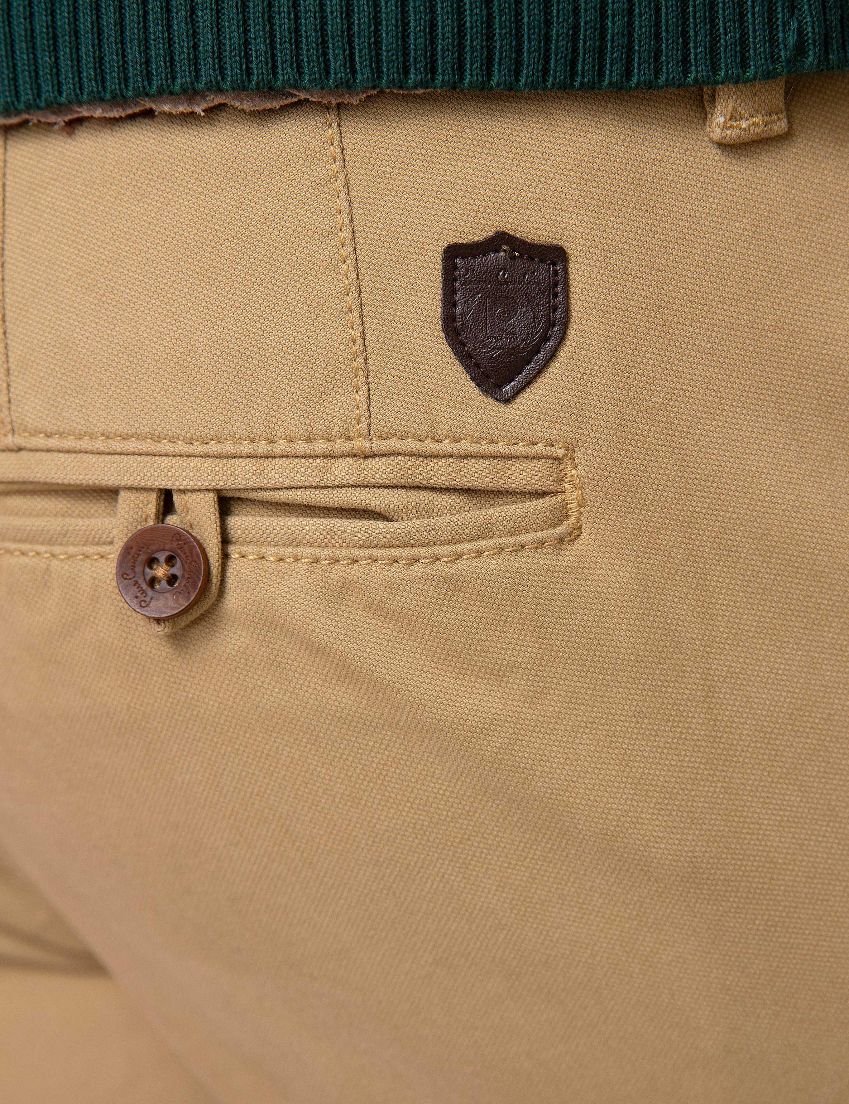 Haki Slim Fit Kanvas Pantolon