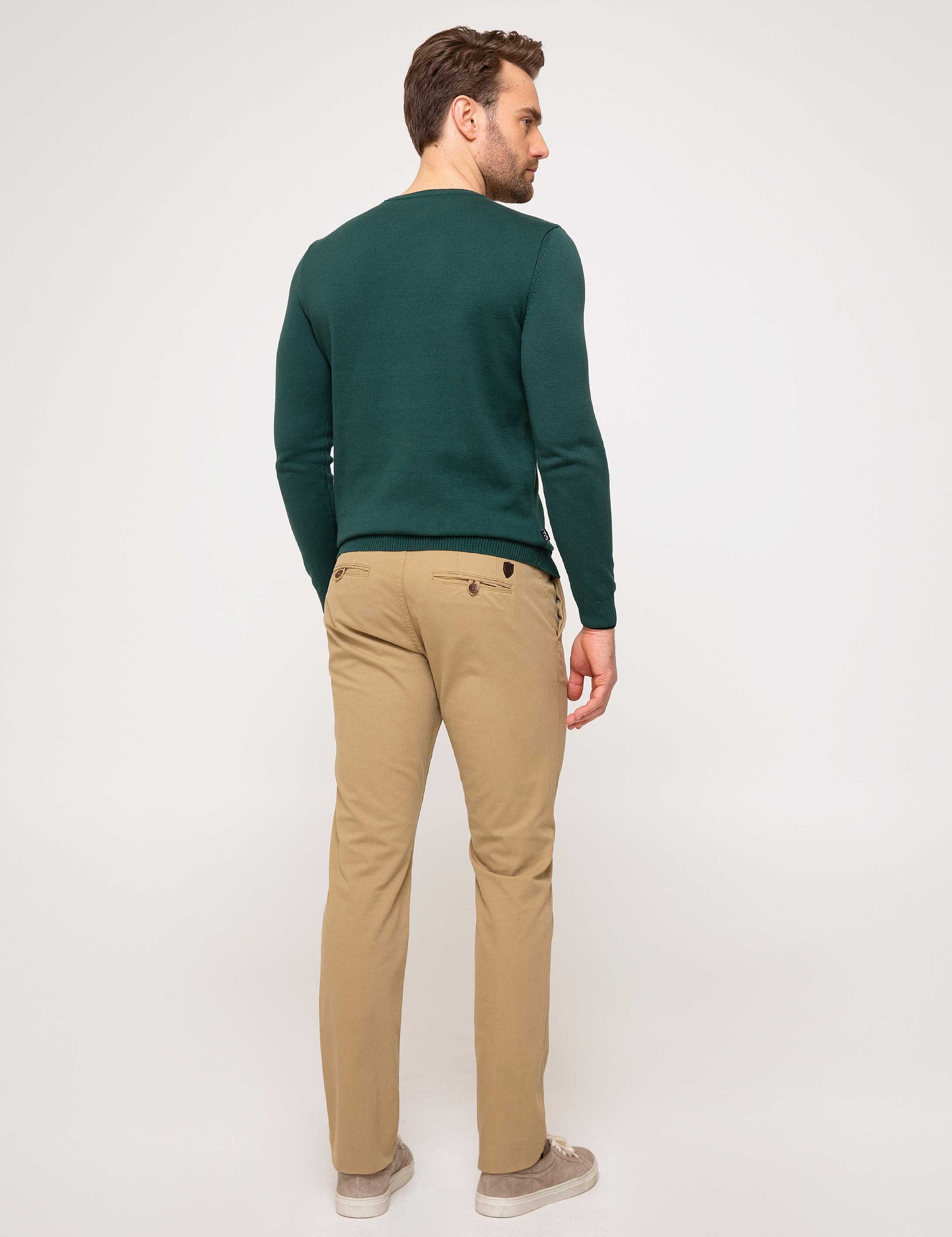 Haki Slim Fit Chino Pantolon