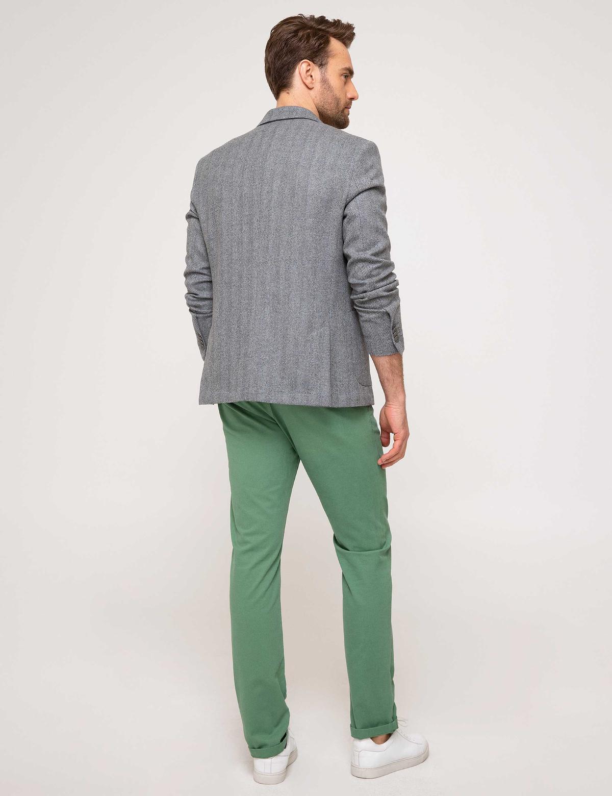 Yeşil Slim Fit Kanvas Pantolon - 50170547031