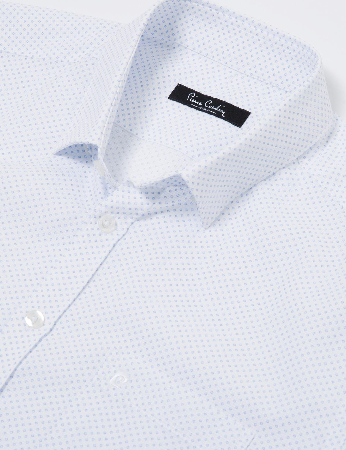 Beyaz Regular Fit Kısa Kollu Gömlek - 50171501007