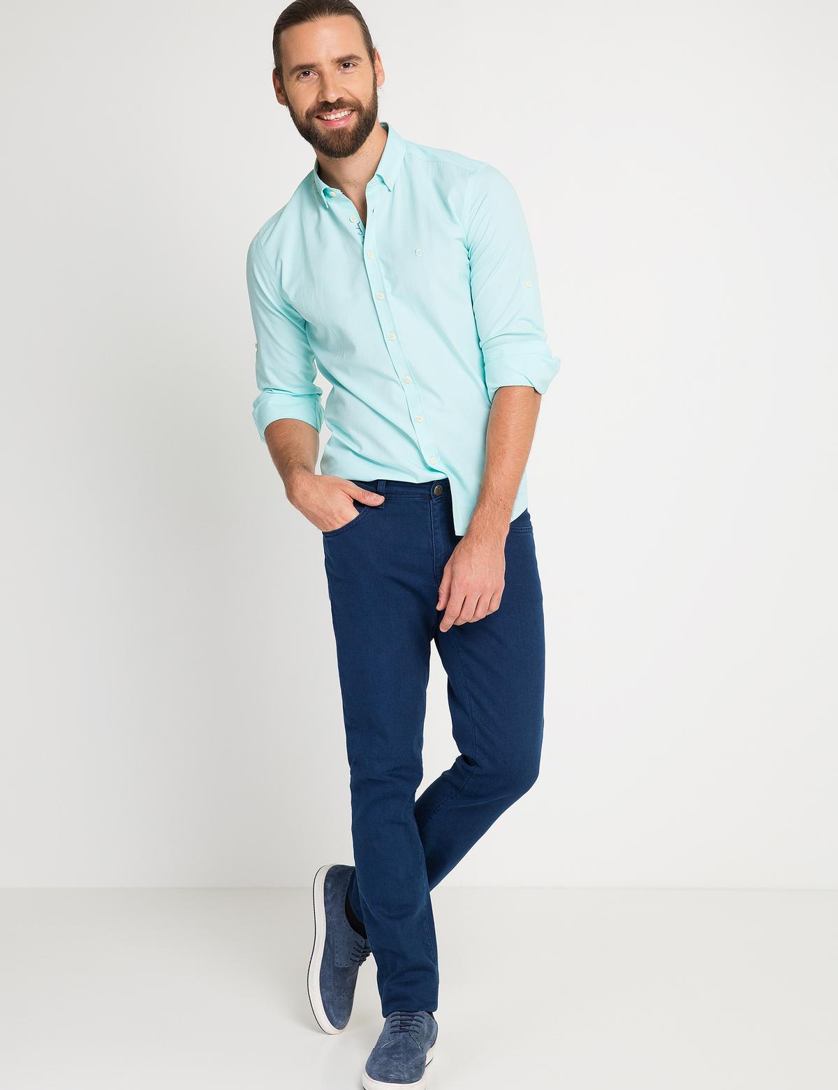 Slim Yeşil Gömlek - 50171503071