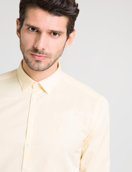 Sarı Slim Fit Gömlek - 50171611048