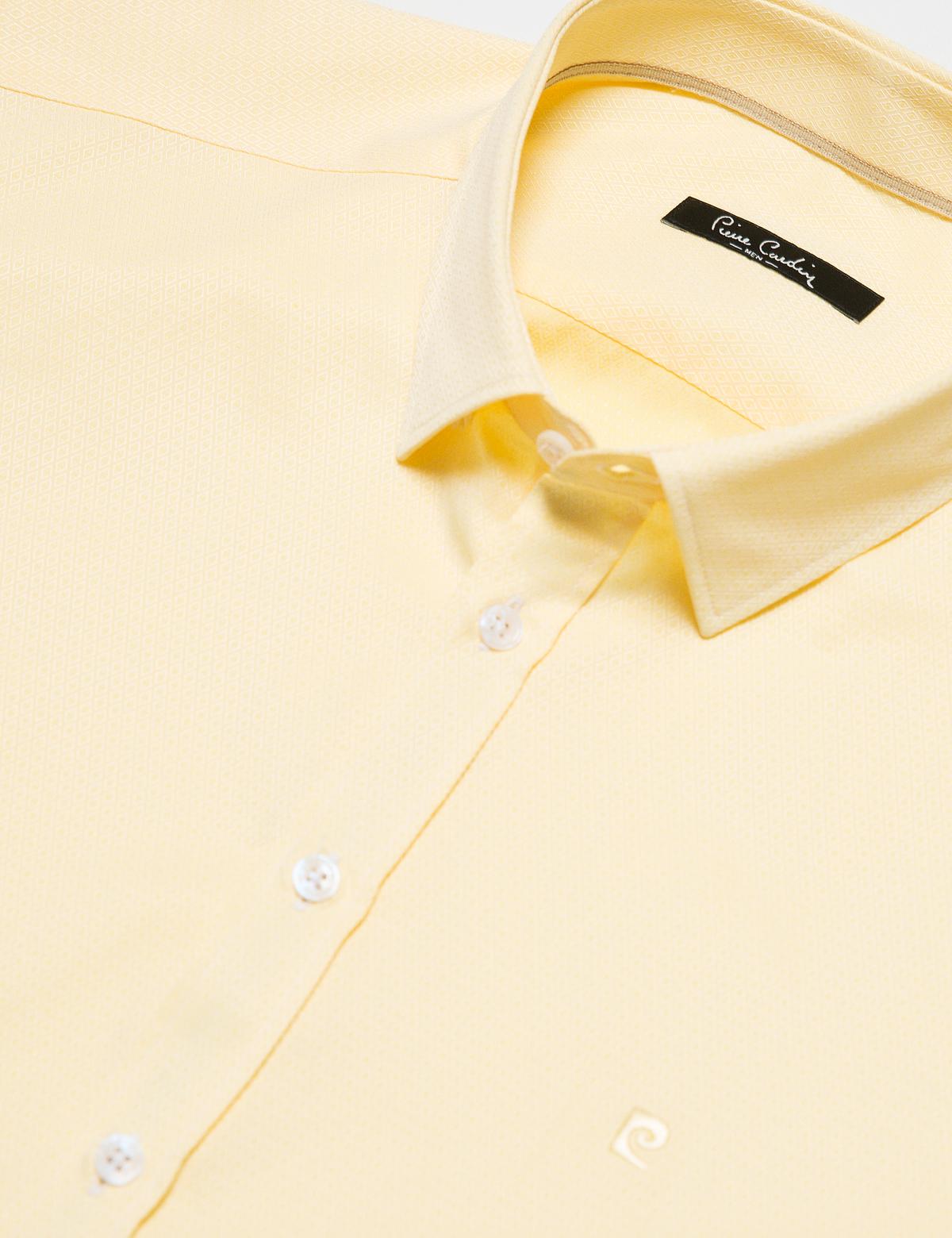 Sarı Slim Fit Gömlek - 50171611048