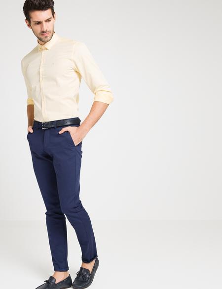 Sarı Slim Fit Gömlek - 50171611048