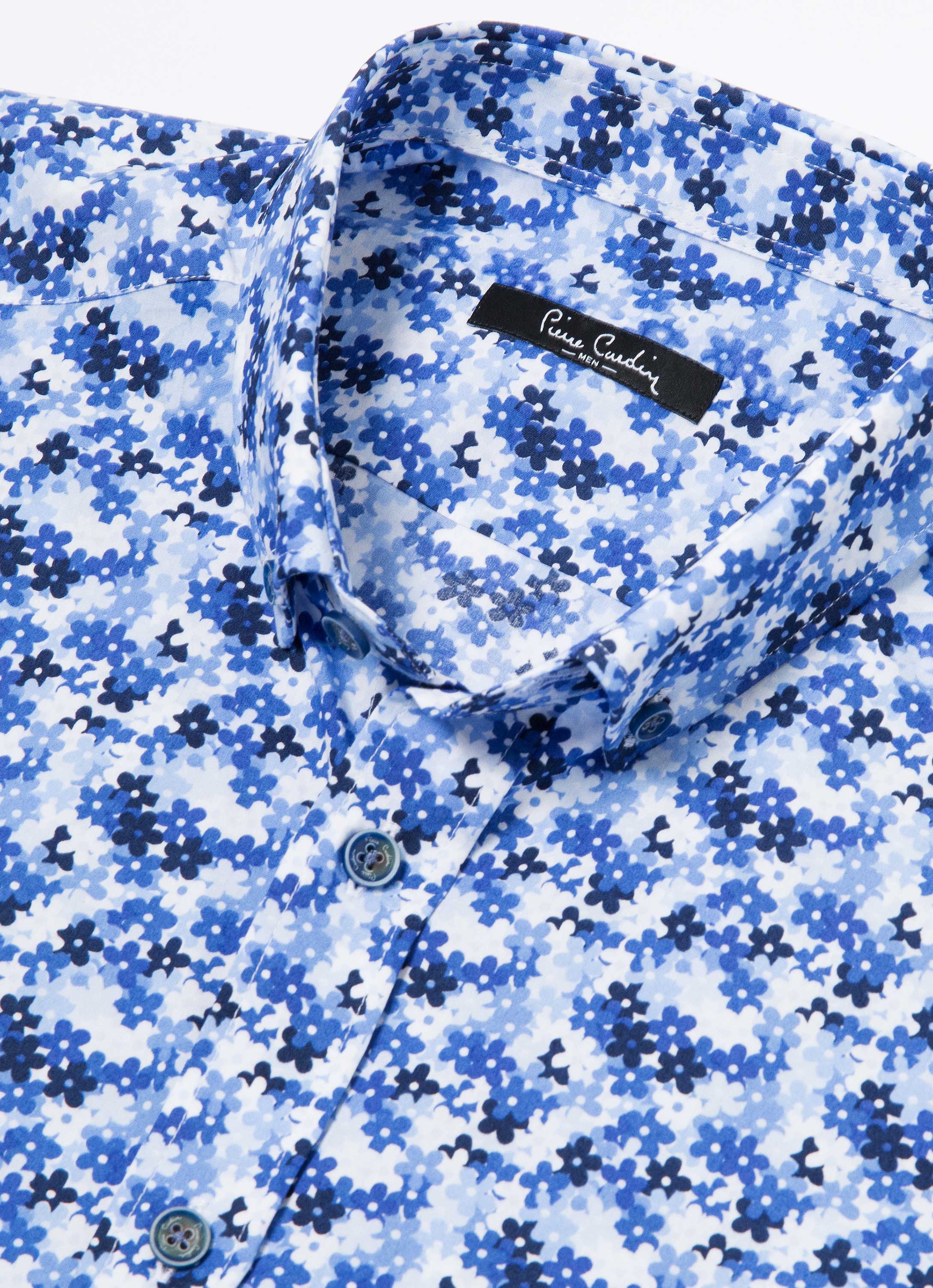 Mavi Slim Fit Kısa Kollu Gömlek - Image 3