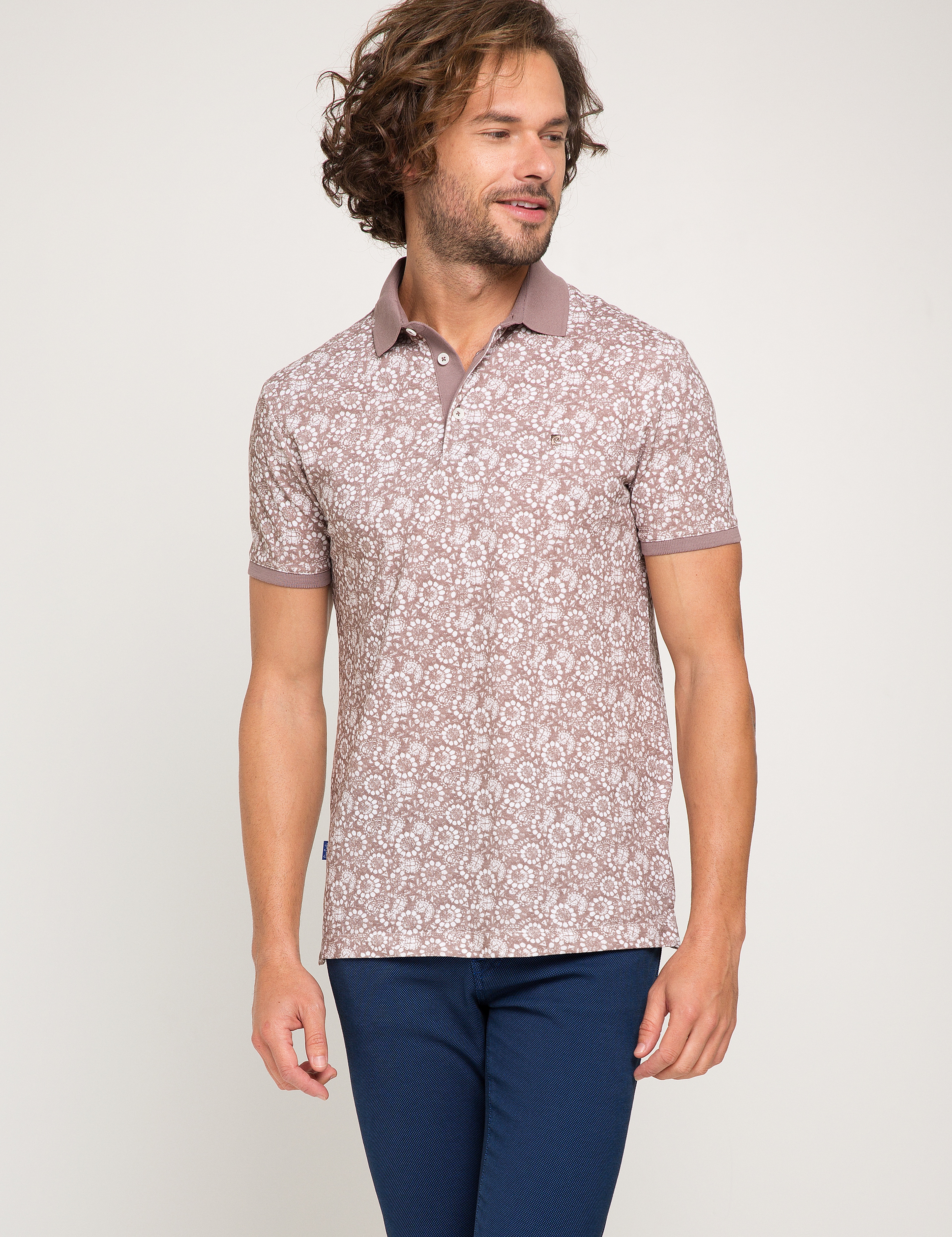 Taş Slim Fit Polo Yaka T-Shirt - Image 1
