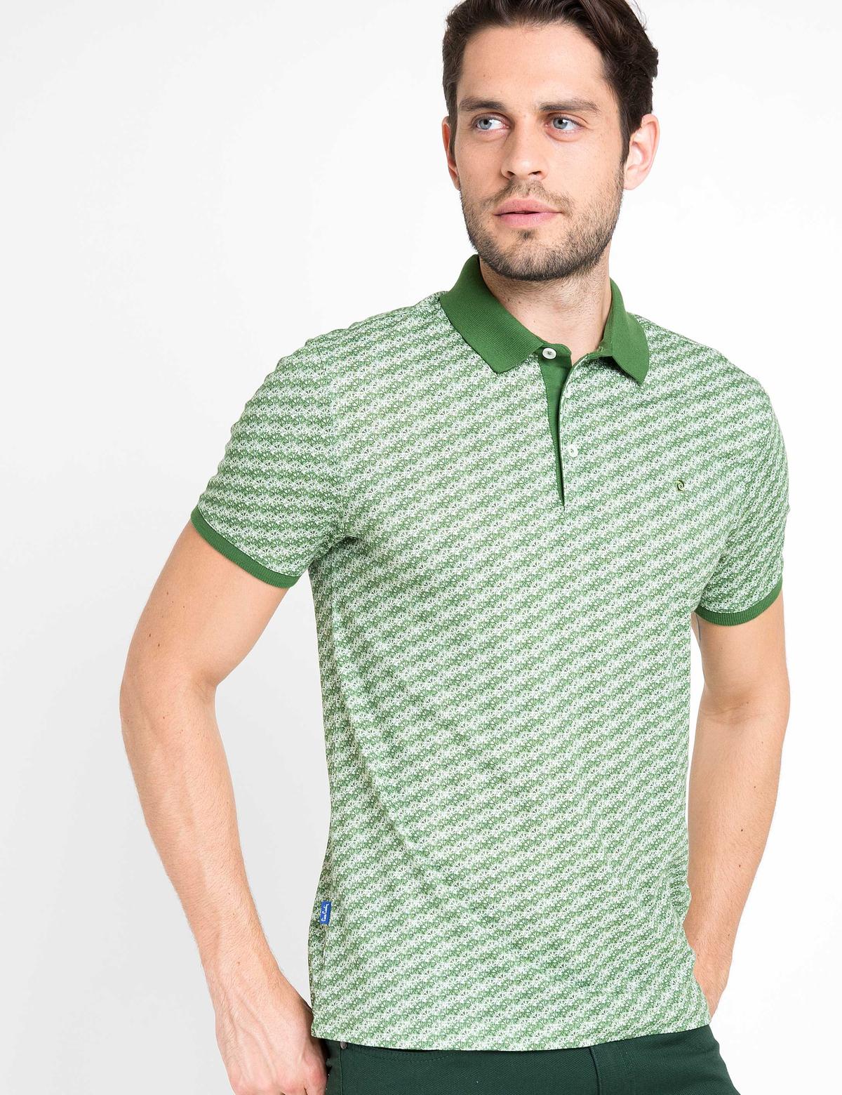 Yeşil Slim Fit T-Shirt - 50171674015