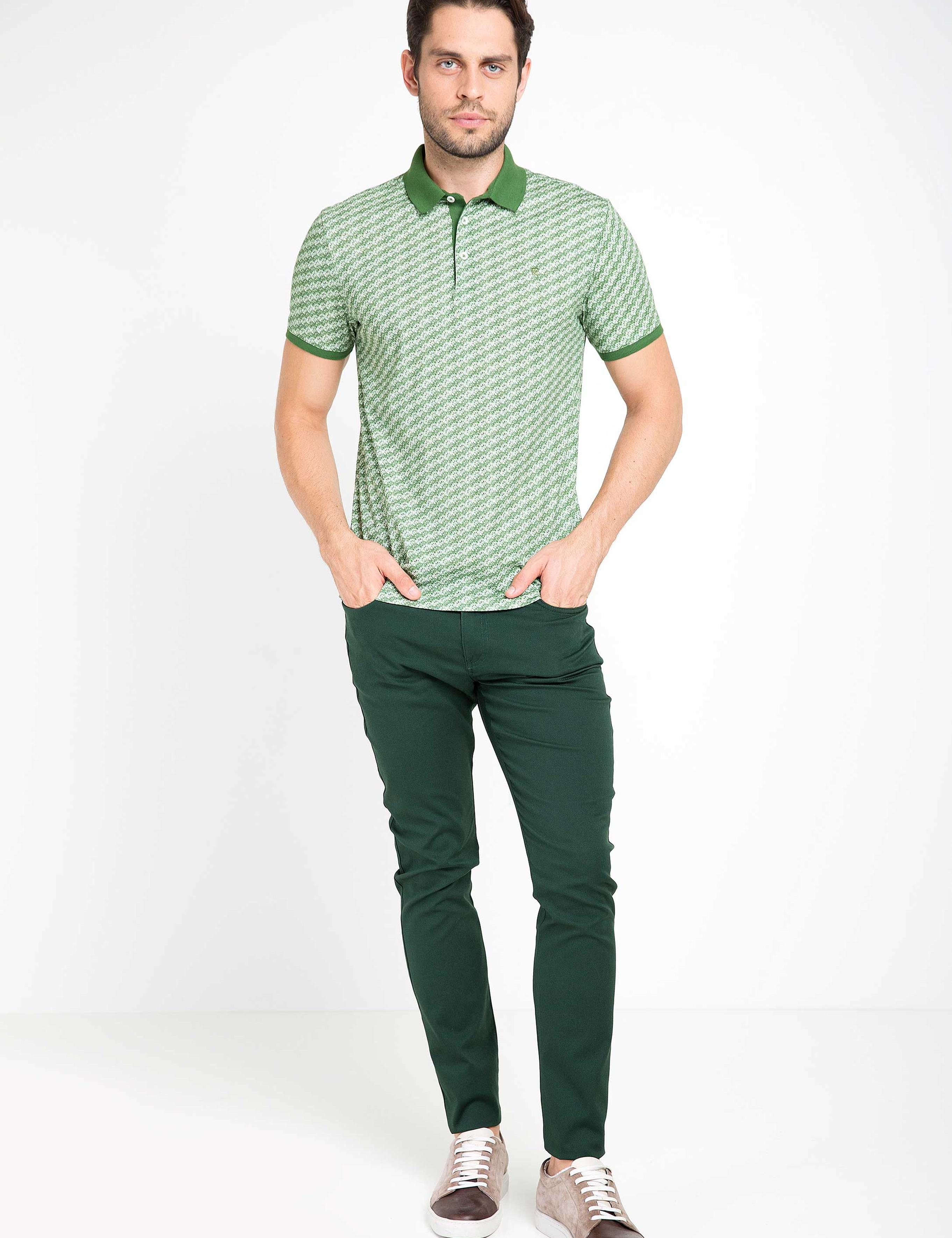 Yeşil Slim Fit T-Shirt