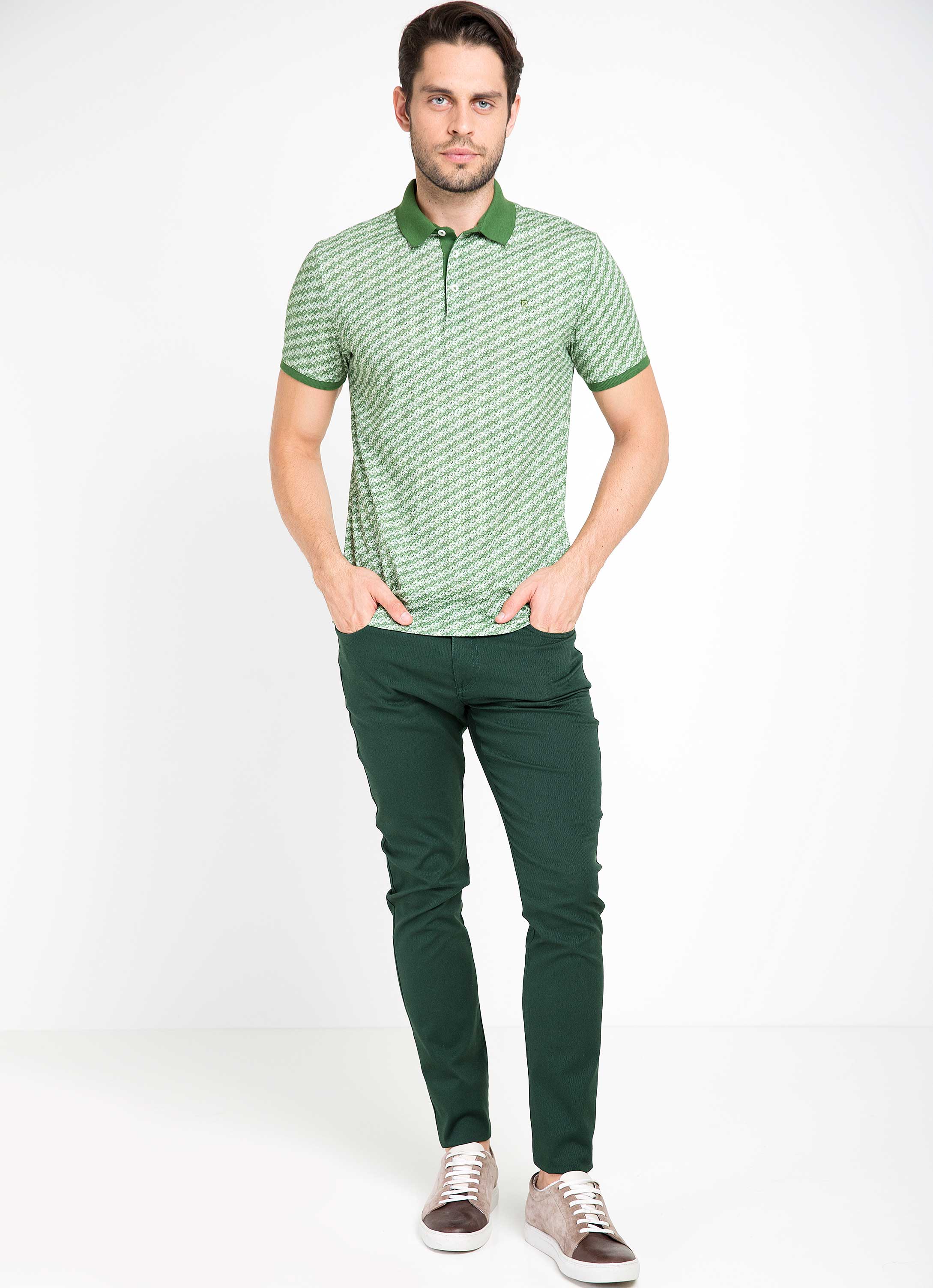 Yeşil Slim Fit T-Shirt