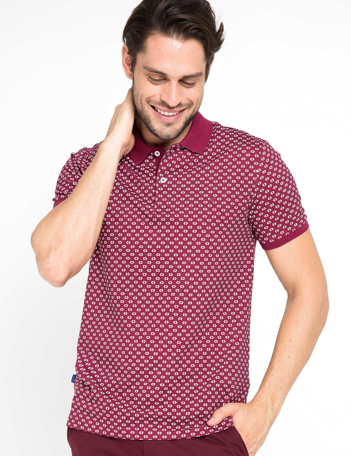 Fuşya Slim Fit Polo Yaka T-Shirt