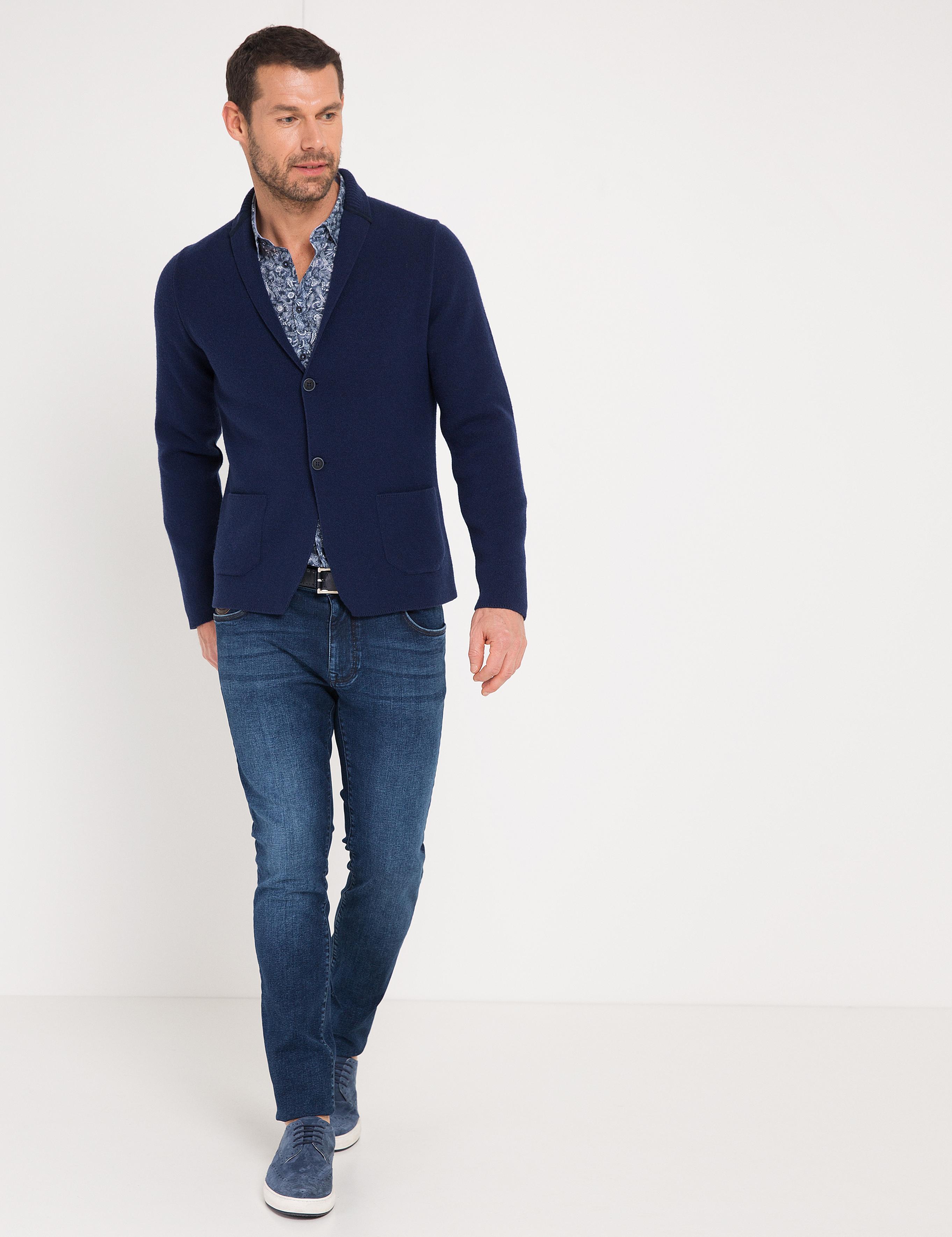 Lacivert Triko Hırka