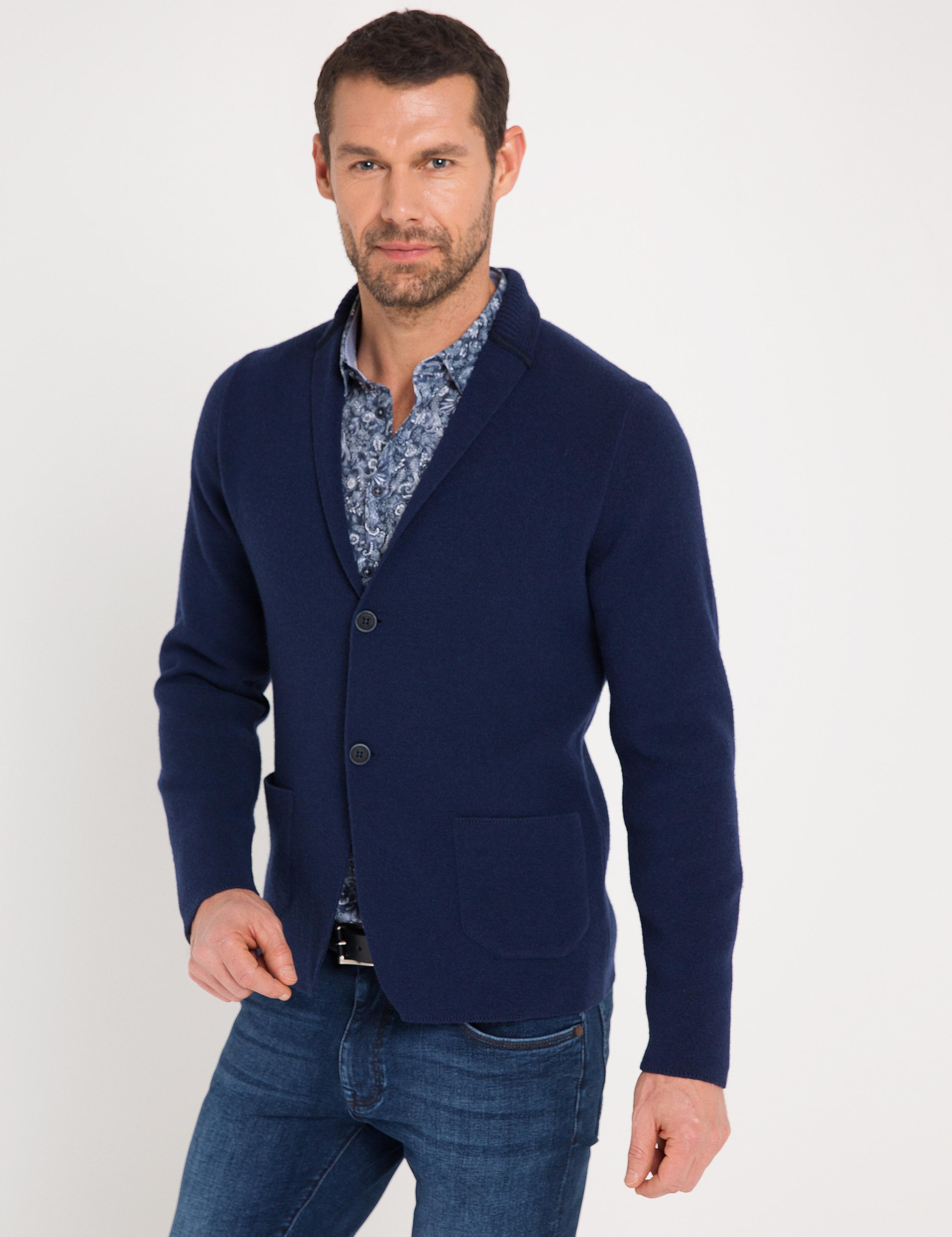 Lacivert Triko Hırka